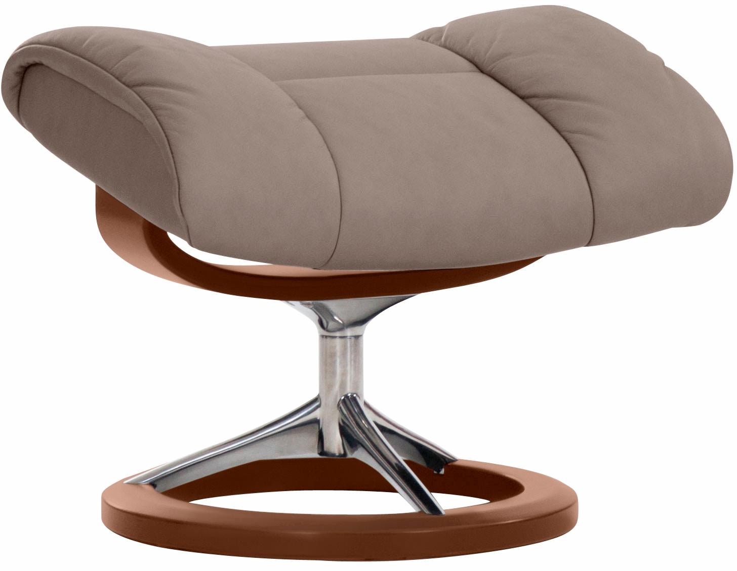 Stressless® Relaxsessel »Ruby« Set, Relaxsessel mit Hocker,  mit Signature Base, Größe S, Gestell Eiche, Wenge, Braun & Schwarz
