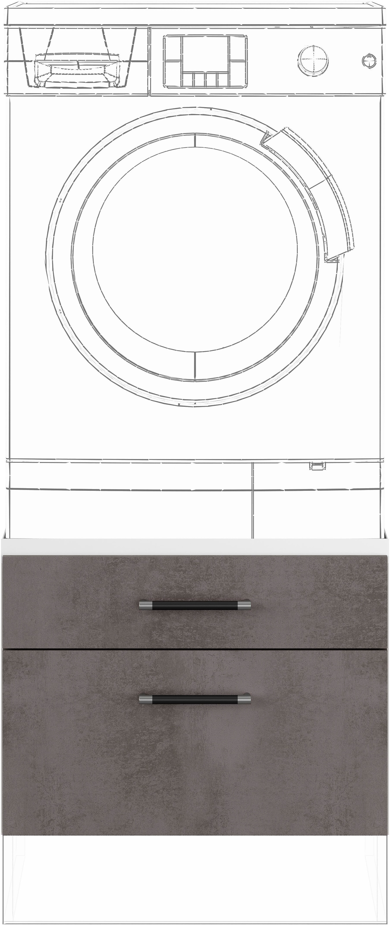 Waschmaschinenumbauschrank »"Turin", Breite 60 cm«