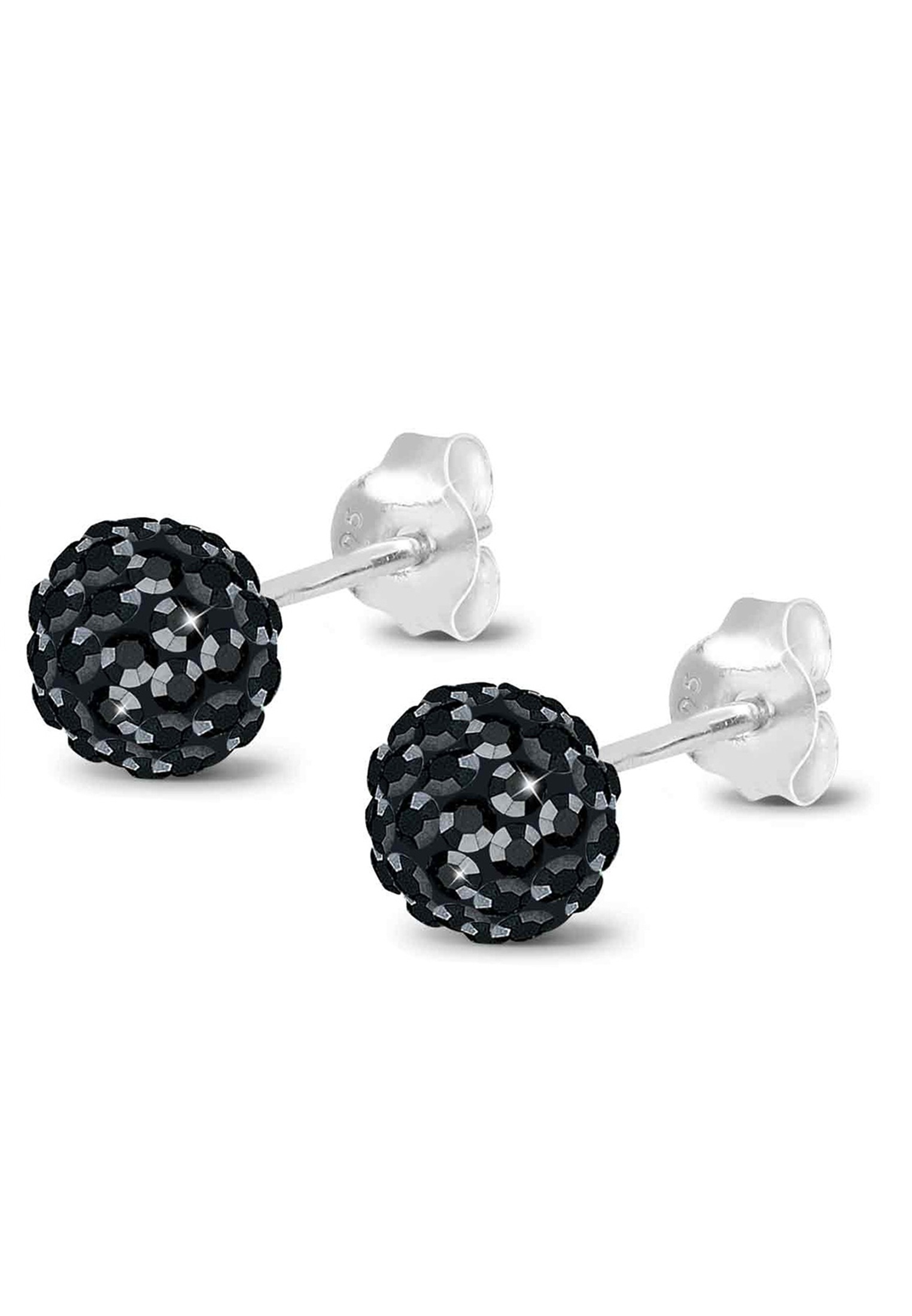 Elli Paar Ohrstecker »Ohrringe Kugel Funkelnd 925 Silber, mit Kristallen von Swarovski®«
