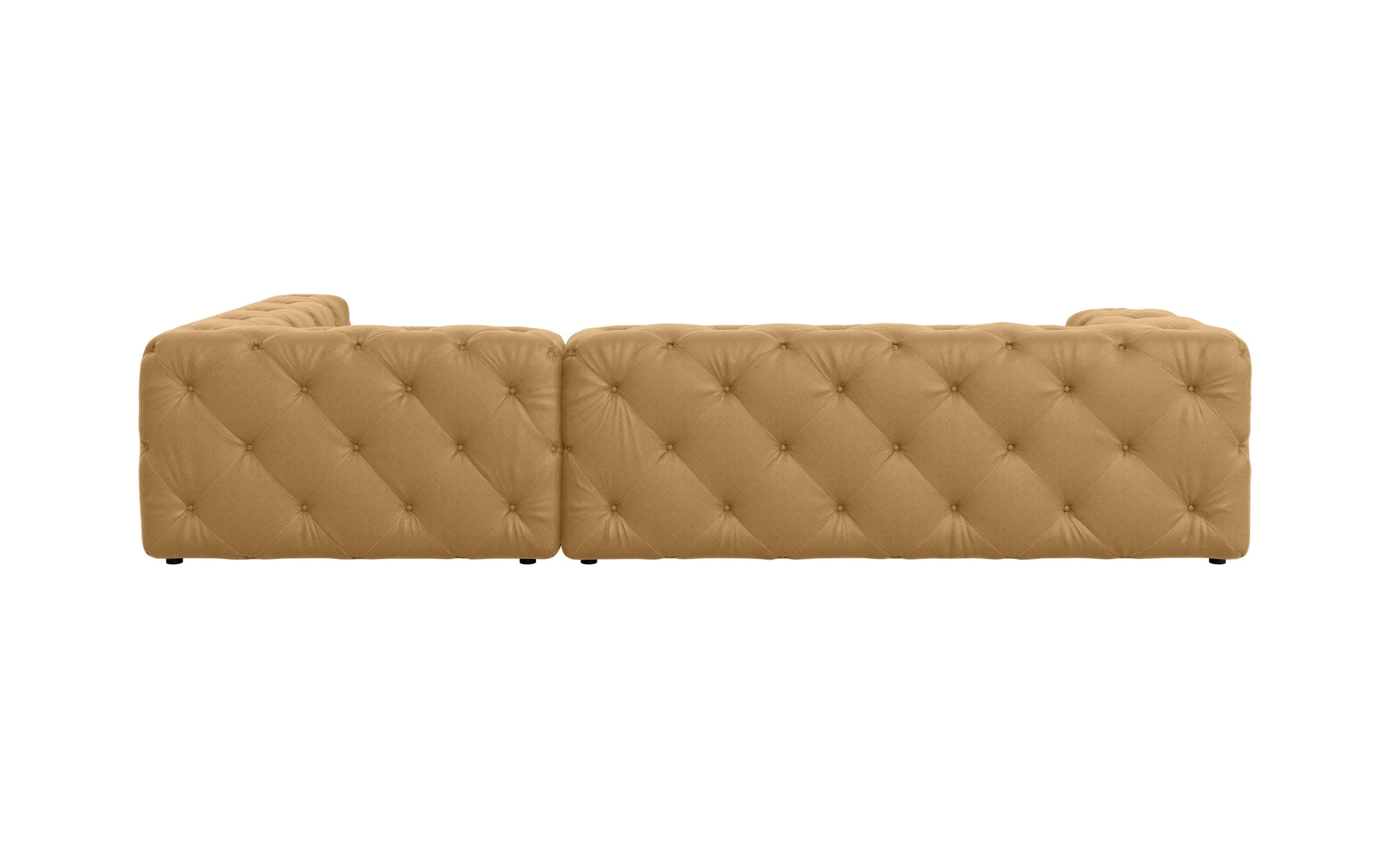 Places of Style Ecksofa »FOLLINA«, L-Form, mit klassischer Chesterfield-Knopfheftung