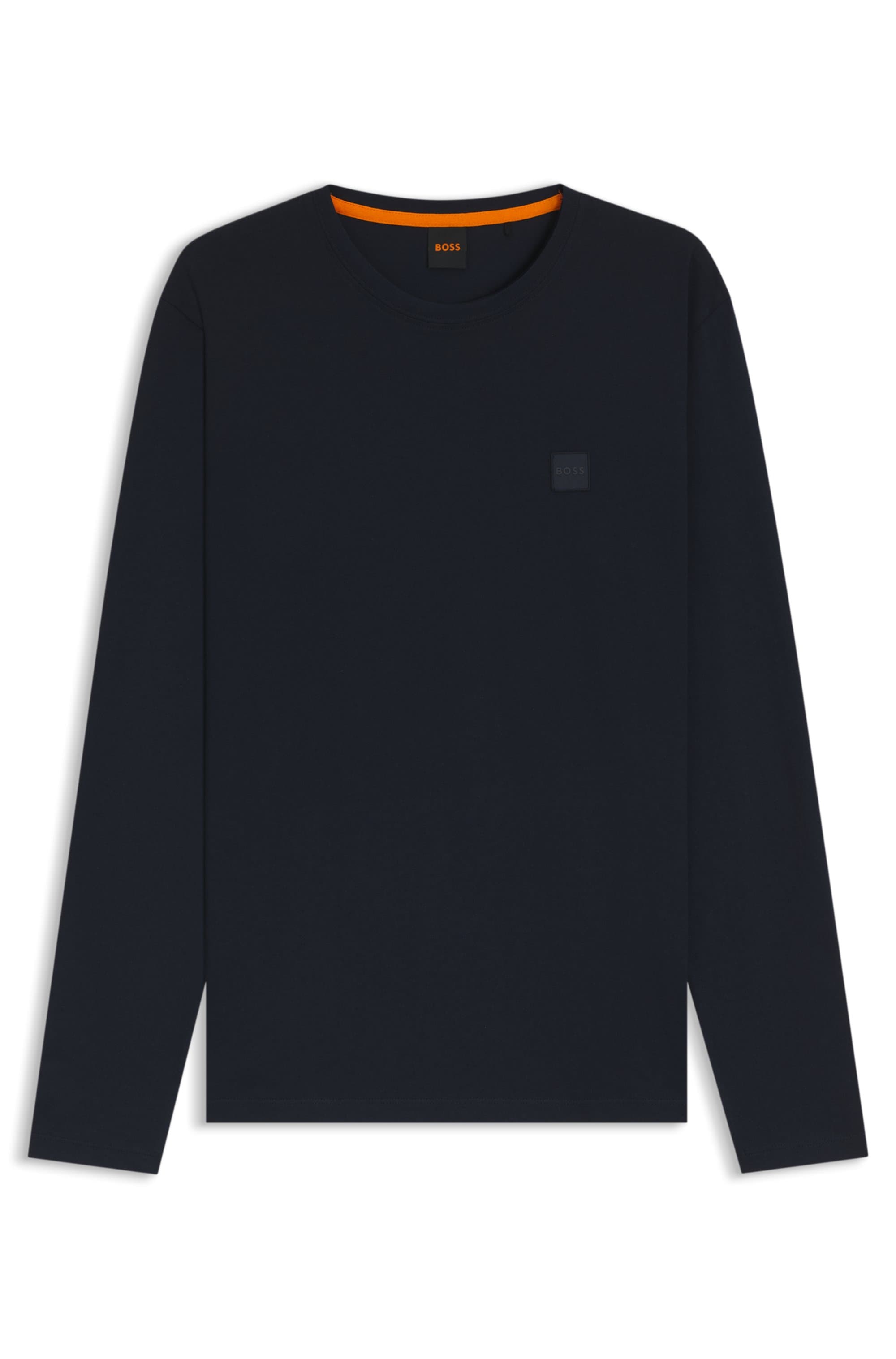 BOSS ORANGE Langarmshirt »Tacks«, mit Markenlogo auf der Brust