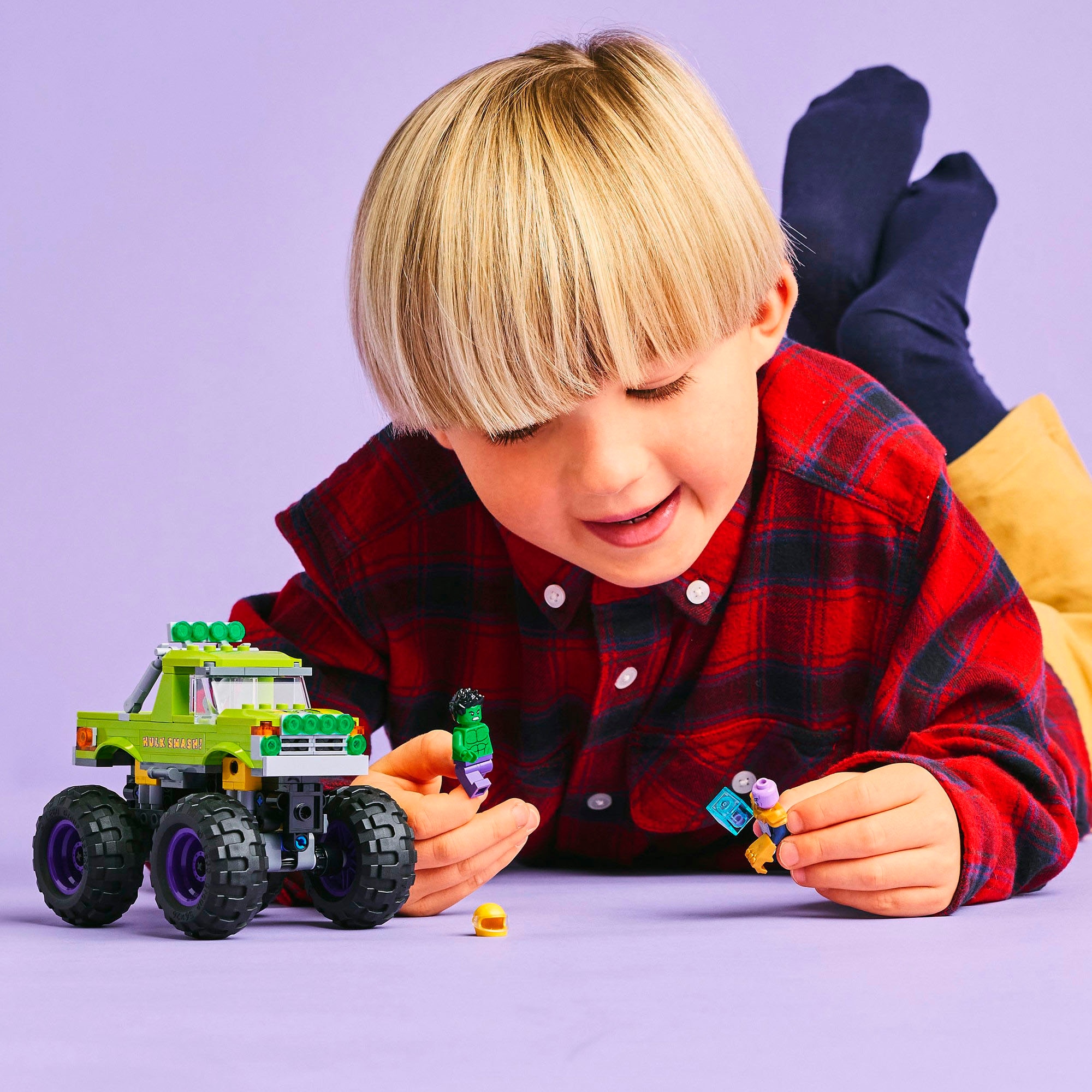 LEGO® Konstruktionsspielsteine »Hulk-Truck vs. Thanos (76312), LEGO Super Heroes«, (229 St.), Made in Europe
