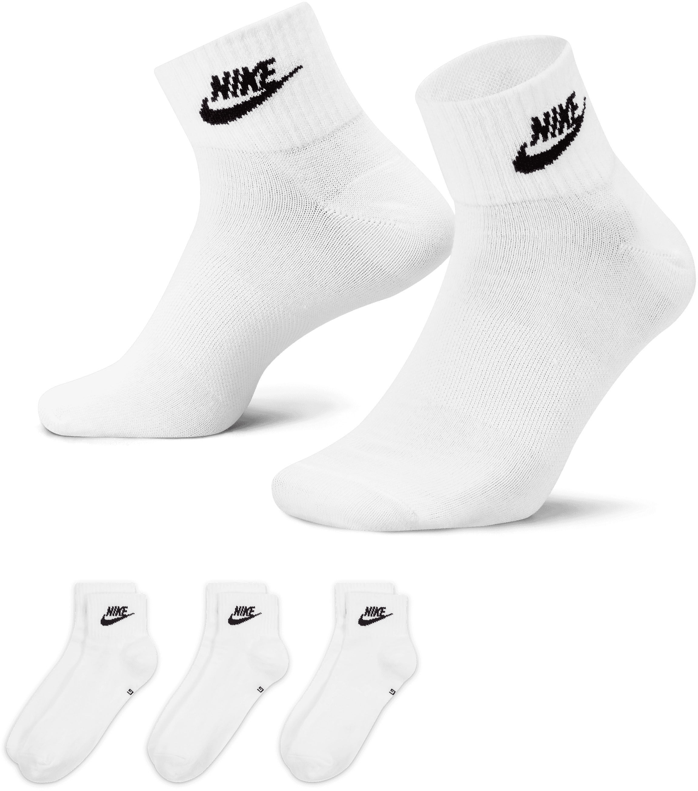 Nike Sportswear Socken »EVERYDAY ESSENTIAL ANKLE SOCKS (3 Pair)«, (Set, 3 Paar)