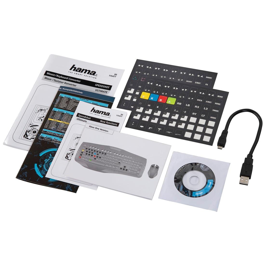 Konverterkabel »Maus-/Tastatur-Konverter für PS4/PS3/Xbox One/Xbox360«, USB Typ A, USB...