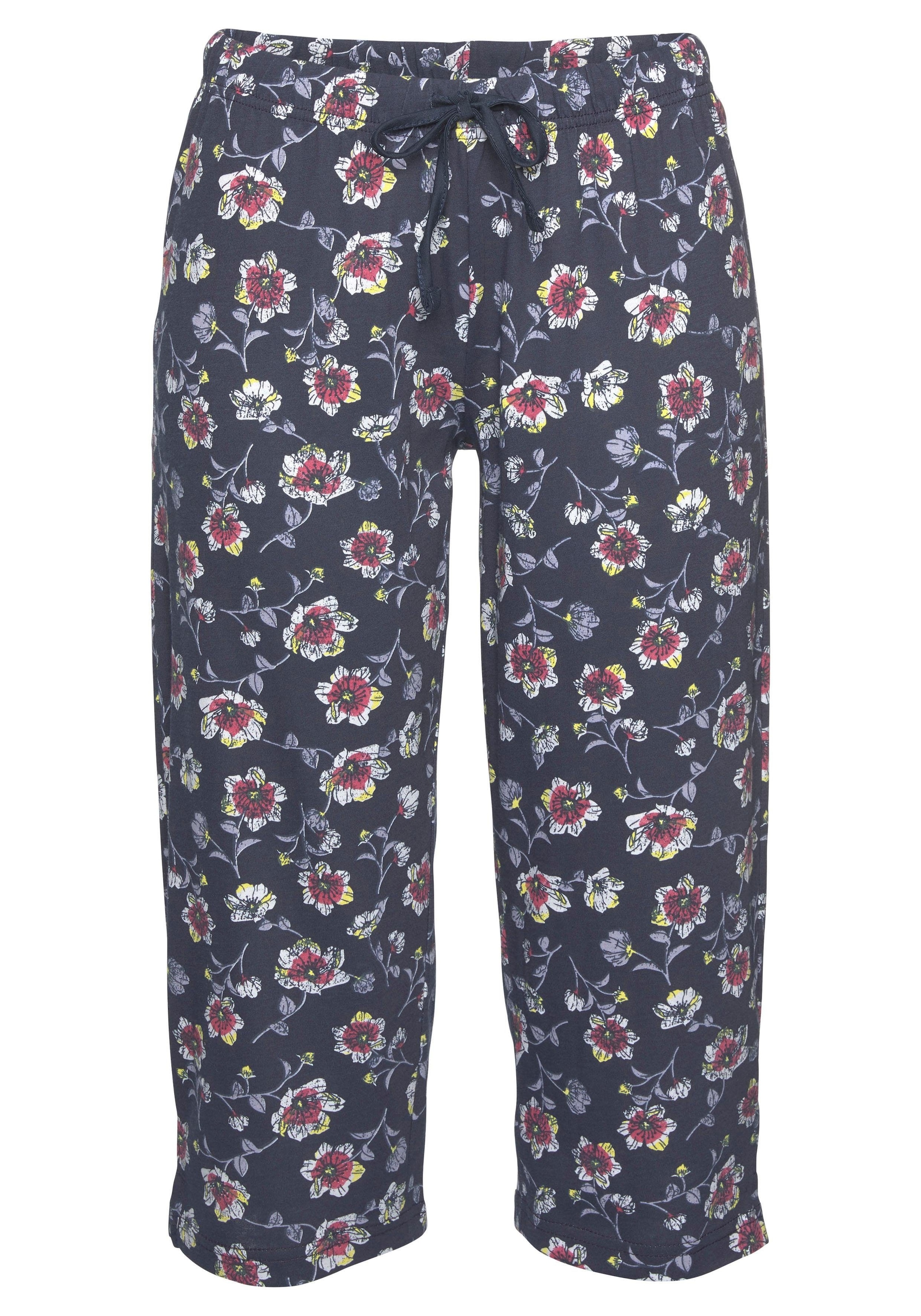 Vivance Dreams Capri-Pyjama, (2 tlg., 1 Stück), mit gemusterter Schlafhose  online bei OTTO