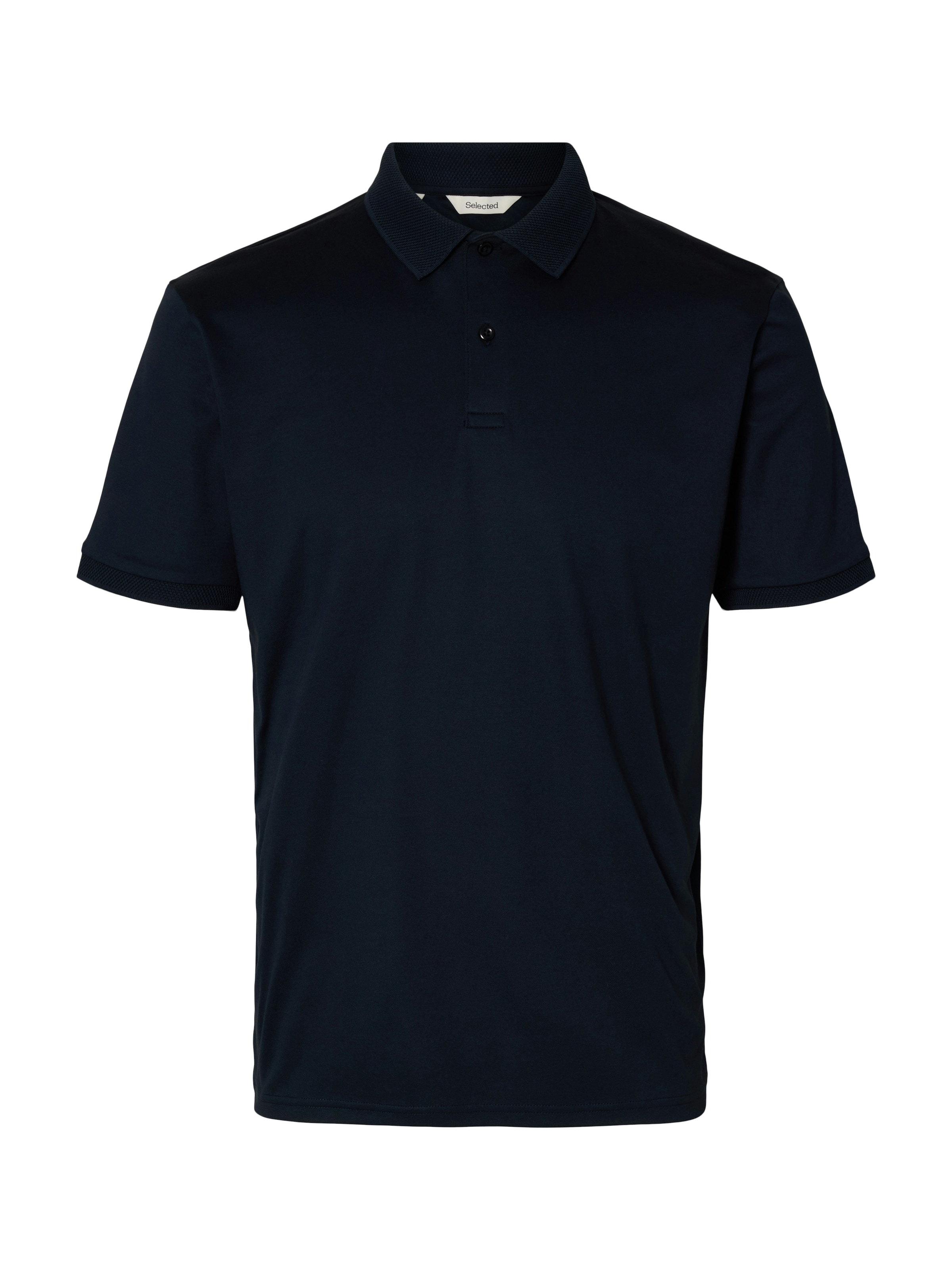 SELECTED Poloshirt »SLHFAVE BUTTON SS POLO NOOS« Baumwollmischung, regular fit