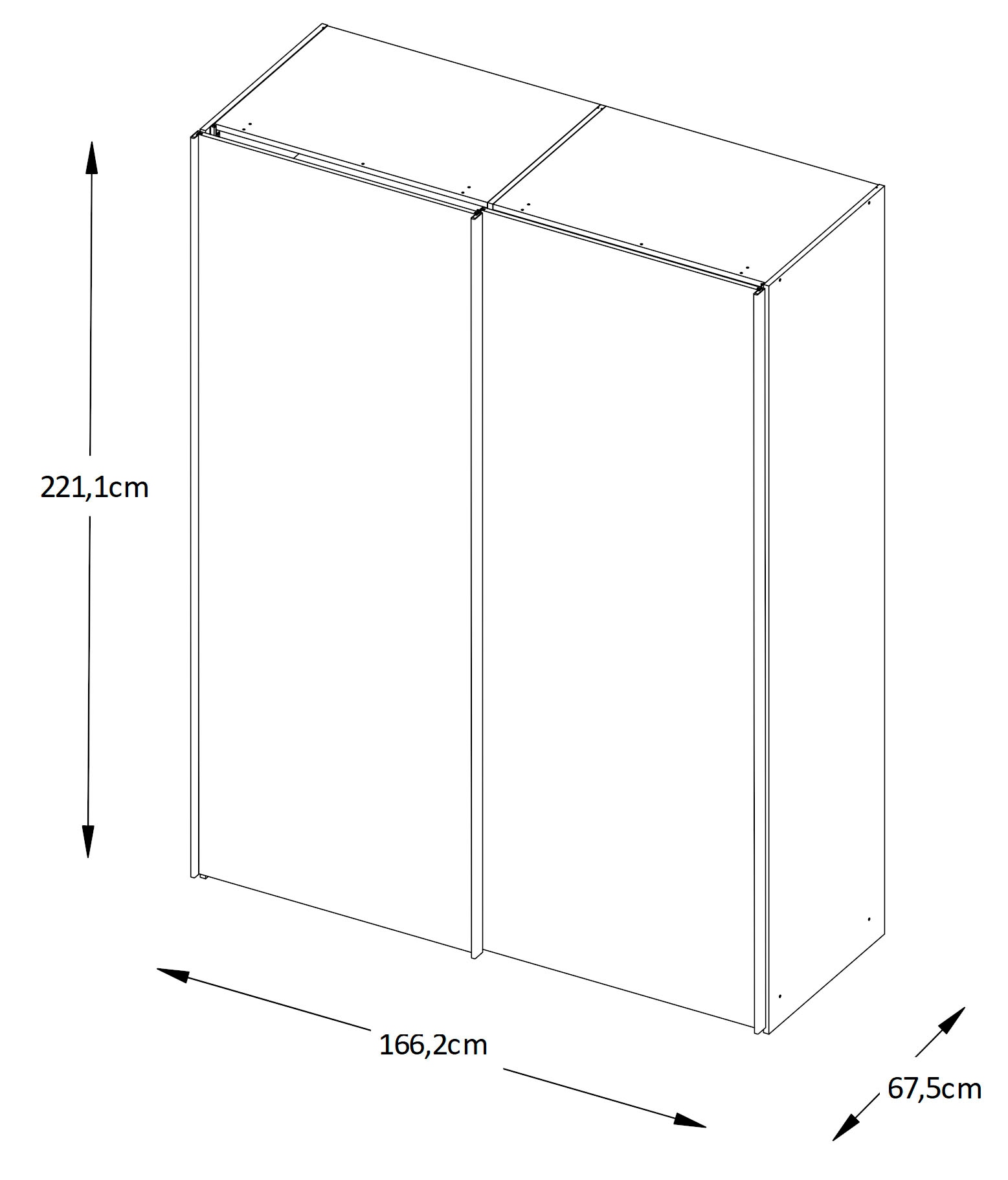 STAUD Schwebetürenschrank »Sinfonie Plus, edles Design in hochwertiger Qualität, Made in Germany« Mit Spiegeltüre und in vier verschiedenen Ausstattungsvarianten