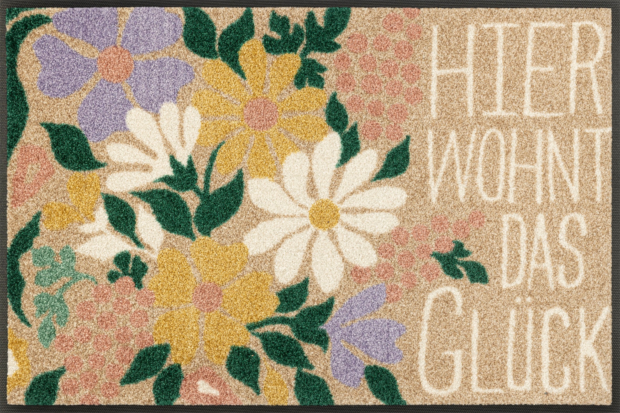 Wash+Dry By Kleen-Tex Fußmatte »Glücksbouquet« rechteckig in bunt