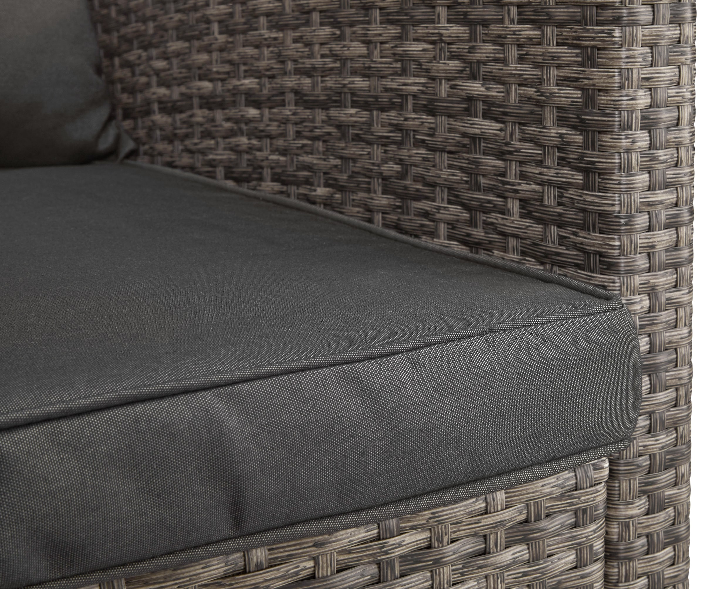 KONIFERA Gartenlounge-Set »Keros Premium«, (20 tlg.), Ecklounge, 2 Hocker, Sessel, Tisch, Polyrattan