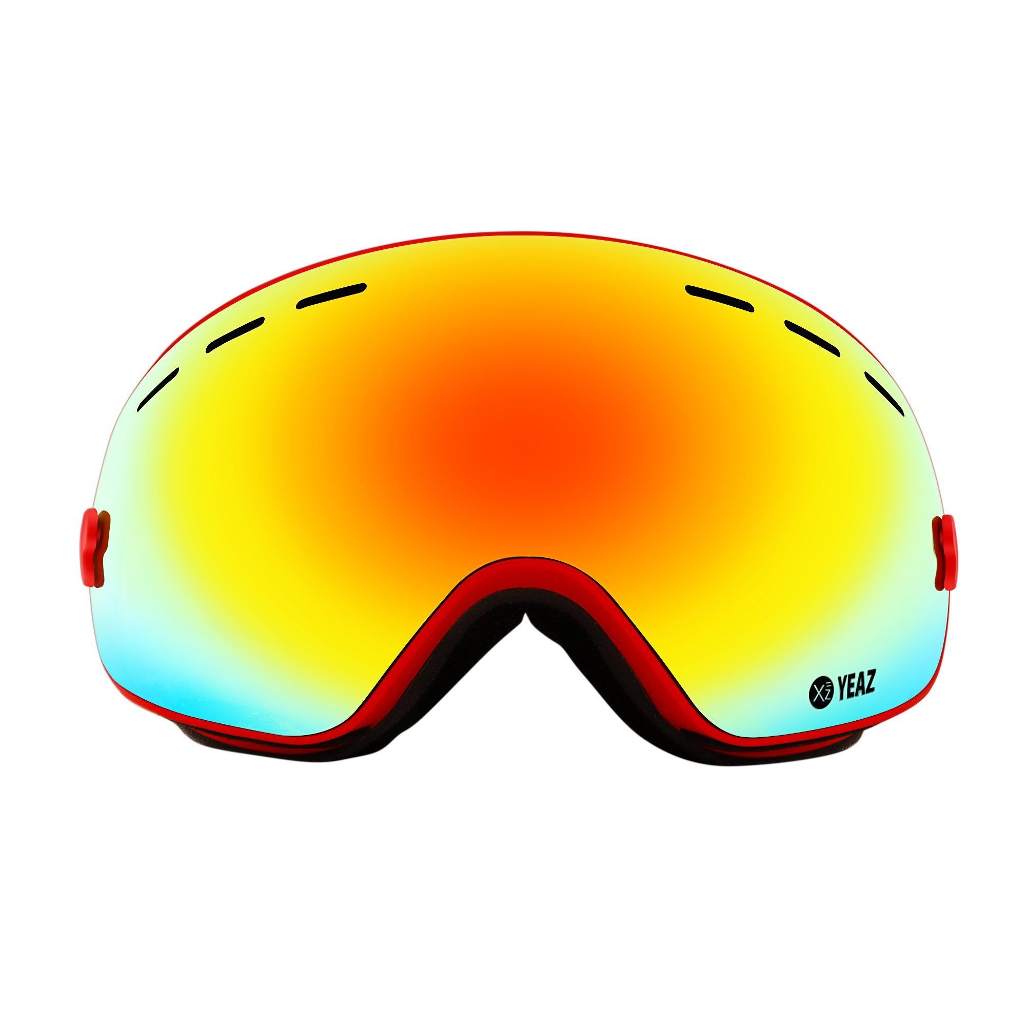 YEAZ Skibrille »XTRM-SUMMIT«, mit Rahmen rot