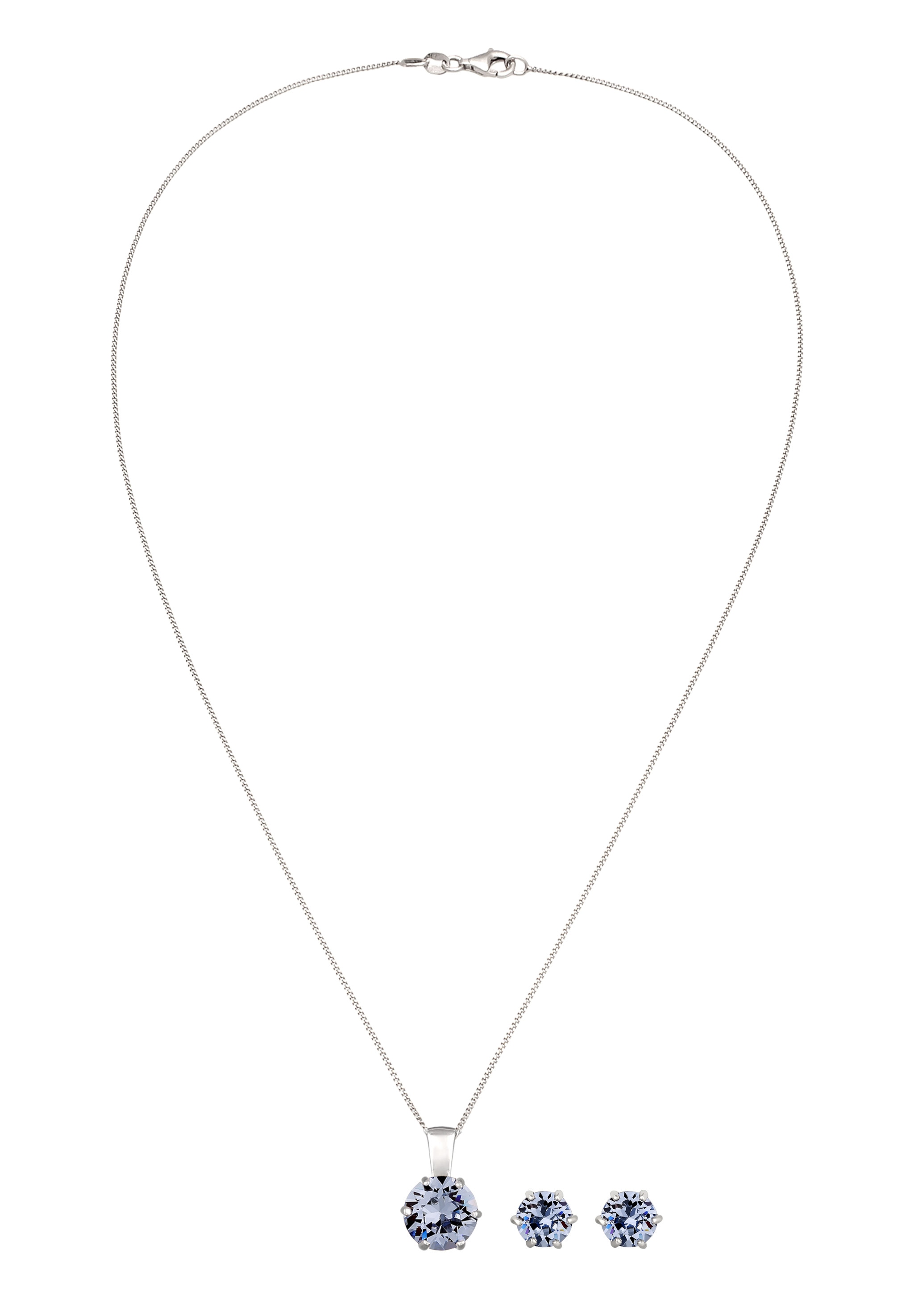 Elli Ohrring und Ketten Set »Schmuckset 925 Sterling Silber, mit Kristallen von Swarovski®« ()