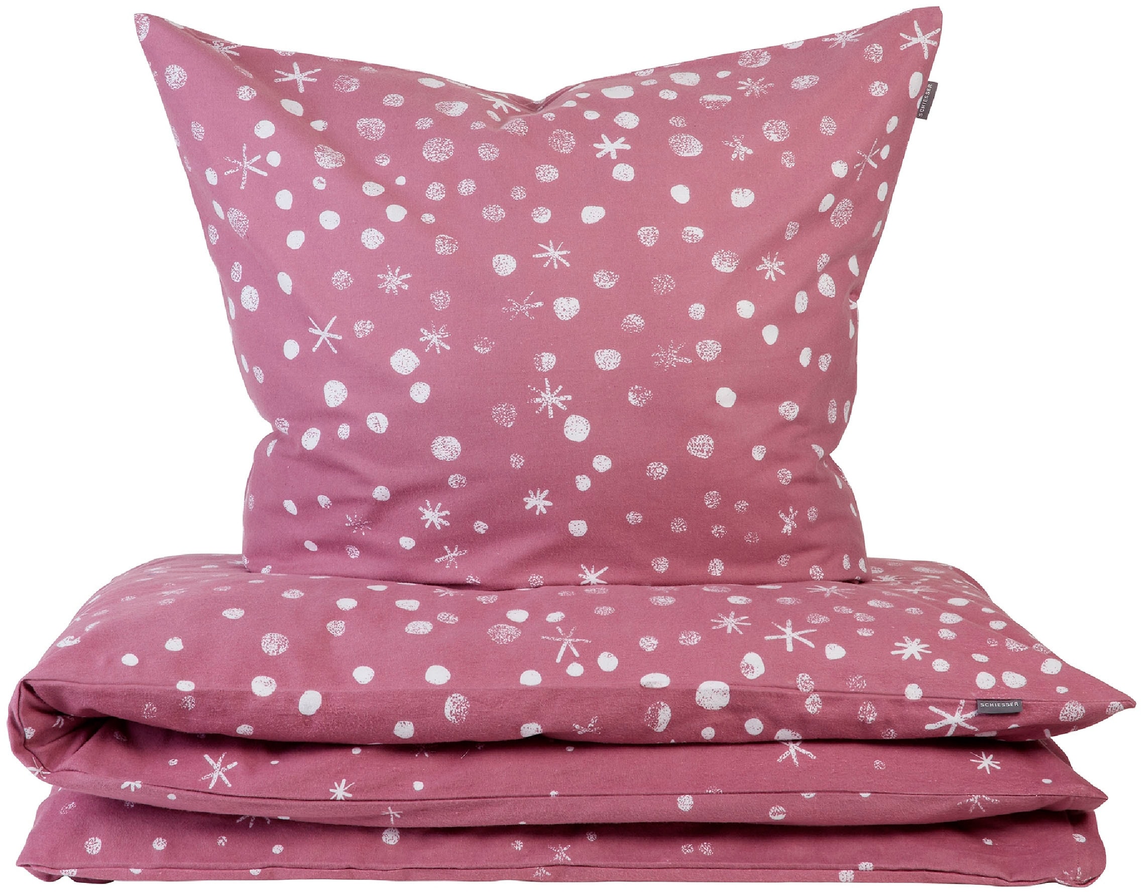 Schiesser Bettwäsche »Runa aus weicher Baumwolle mit coolem Winter-Print«, MADE IN GREEN by OEKO-TEX®-zertifiziert