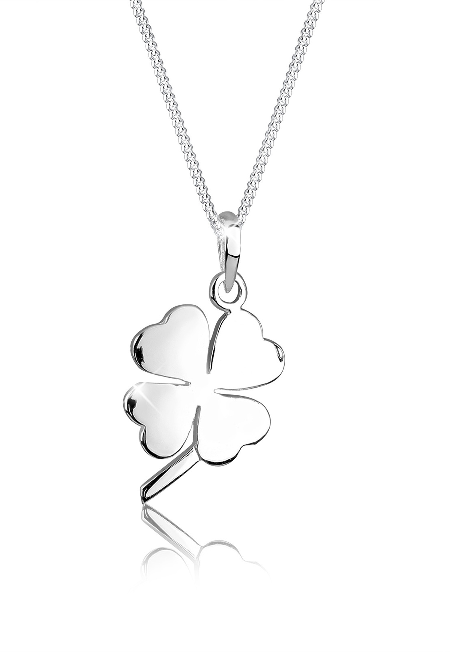 Elli Kette mit Anhänger »Halskette Kleeblatt Glücksbringer 925 Silber«