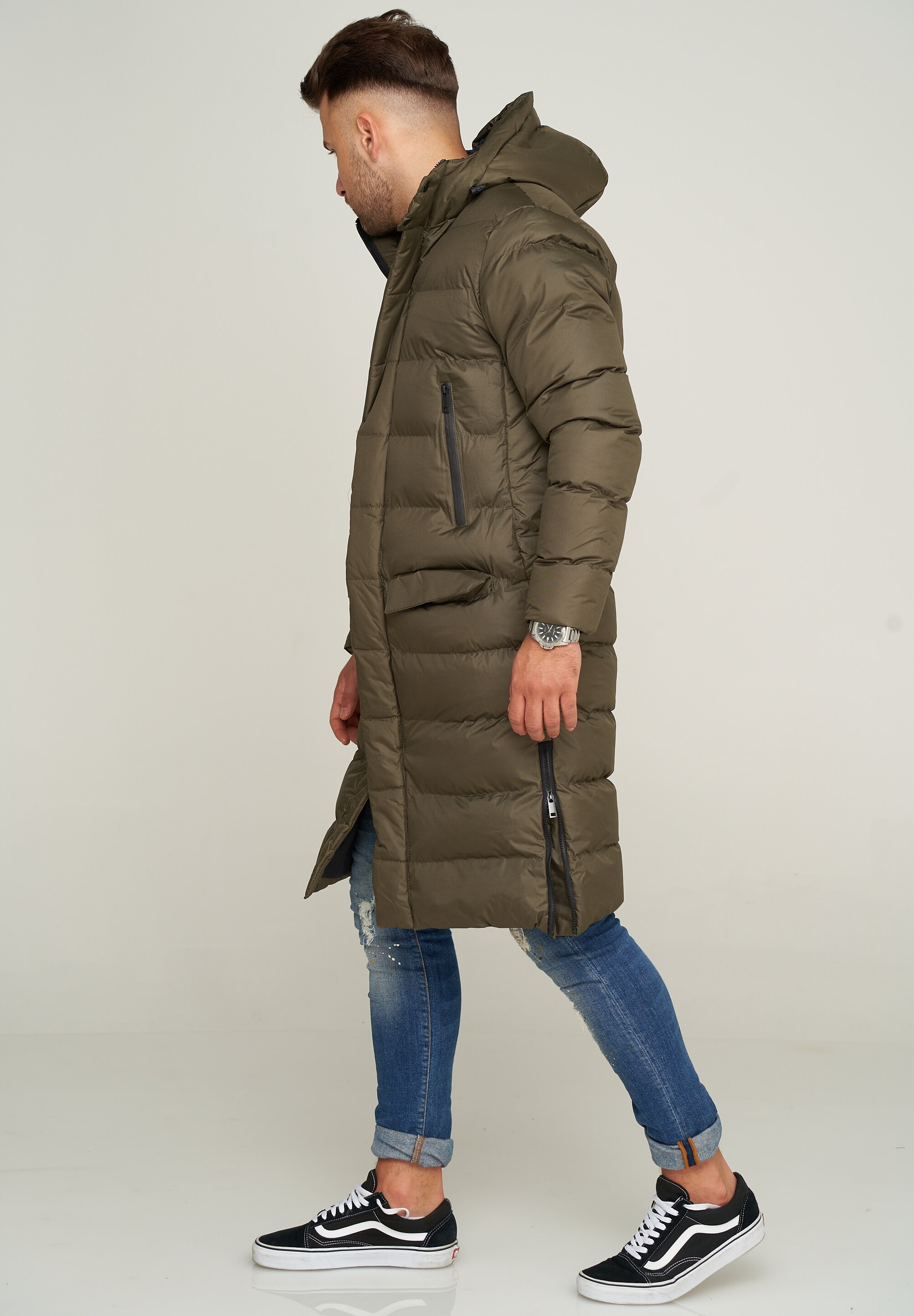 SOULSTAR Parka »Winterjacke als Langer Steppmantel - Winterparka«