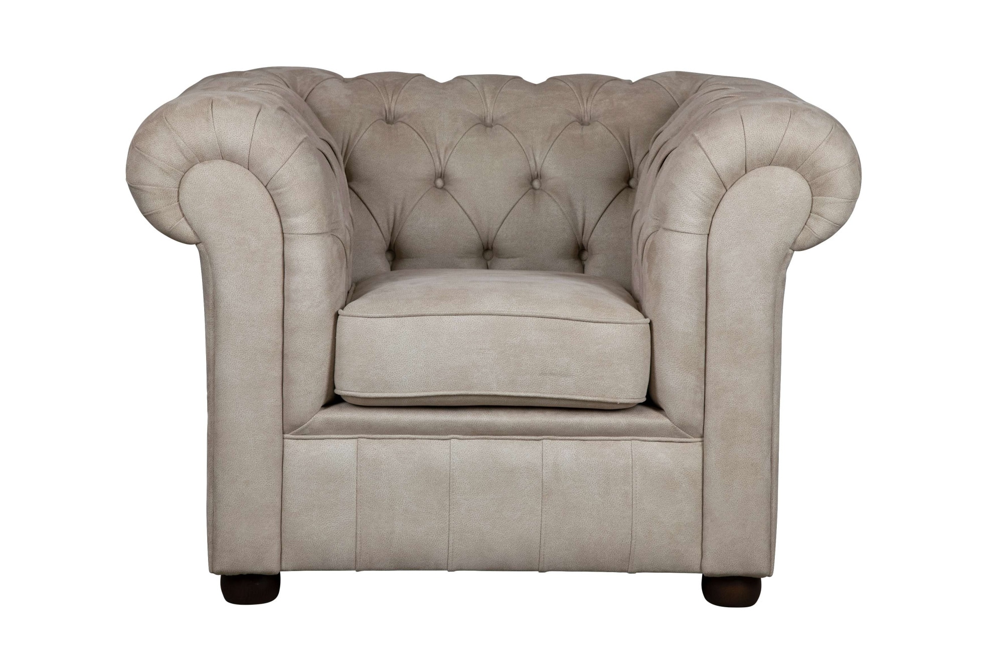 Home affaire Sessel »CHARENTE, Chesterfield, Wellenfederung, Maße B/T/H: 105/89/74 cm«, mit edler Knopfheftung und typischen Armlehnen