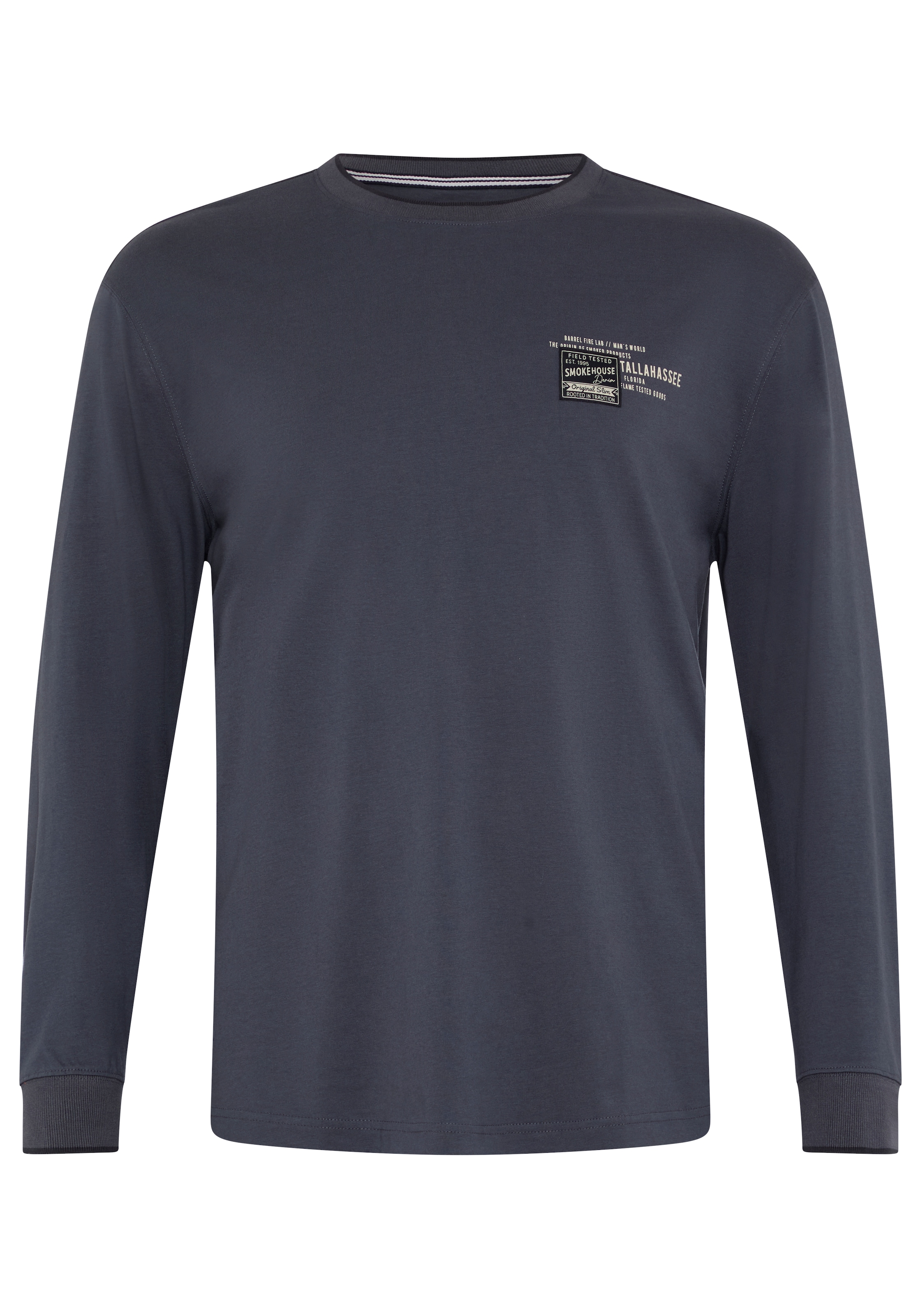 Man's World Plus Rundhalsshirt »auch in Grosse Größen bis Gr. 7XL« Regular Fit, mit langem Arm, bedruckt, für Casualmode