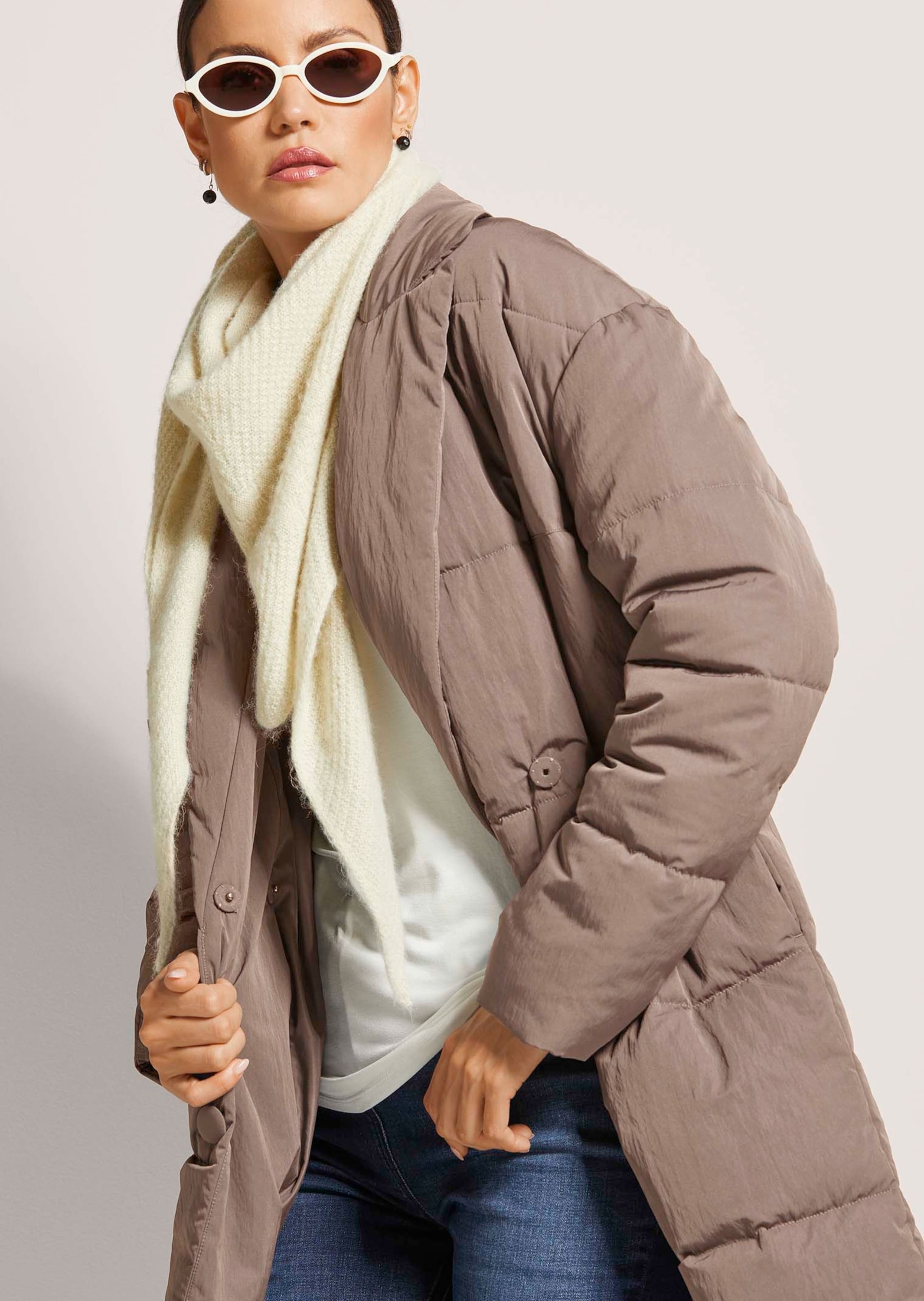 MADELEINE Kurzjacke »Parka Eleganter Wintermantel im Oversized-Look« Daunenstepp