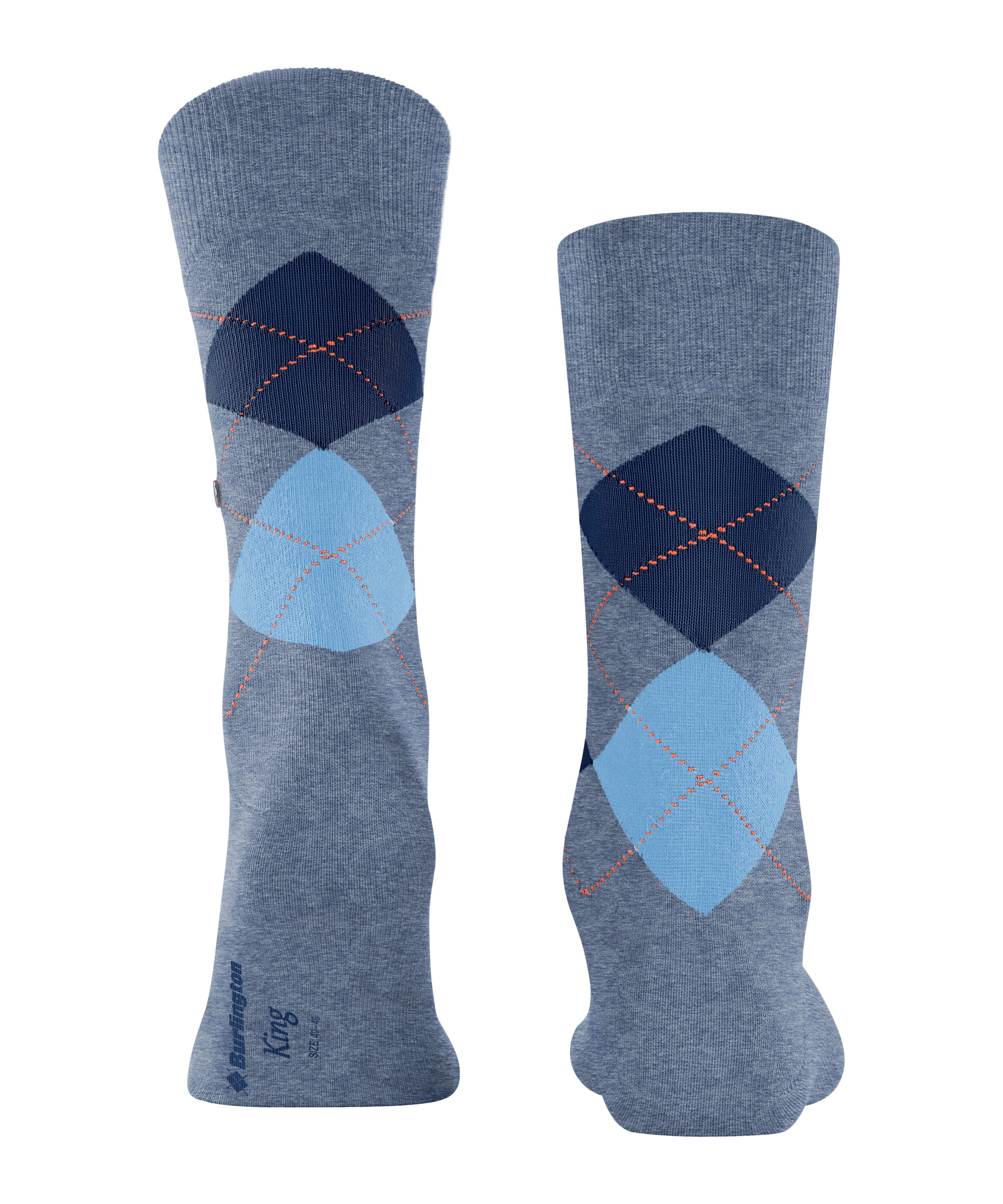 Burlington Socken »King« Einheitsgröße 40-46, Argyle-Muster, Burlington-Clip