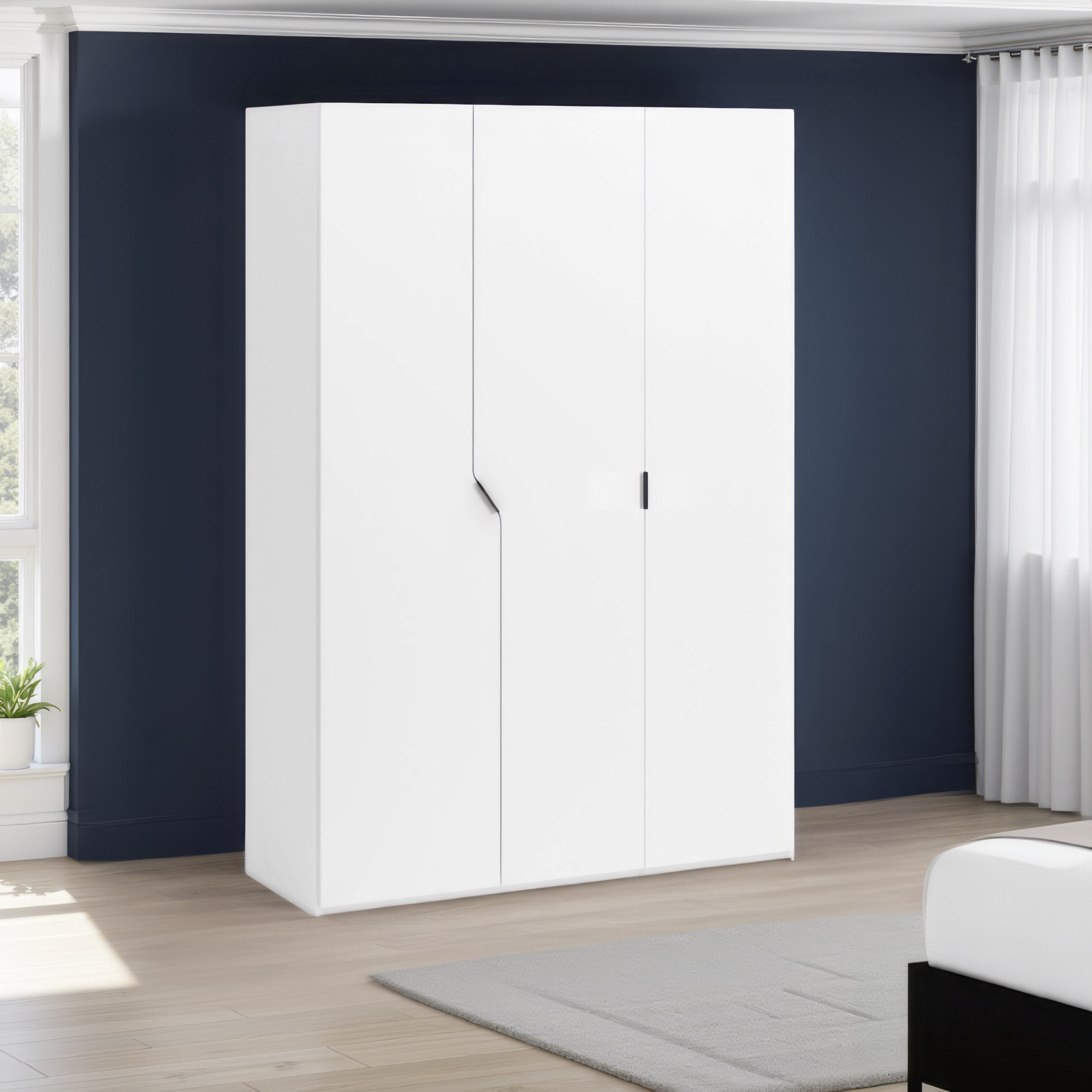 INOSIGN Kleiderschrank »AMETISTA, Drehtürenschrank, designgeformten Fronten«, Made in Italy, hochglanz lackiert, Basisausführung, Zubehör extra