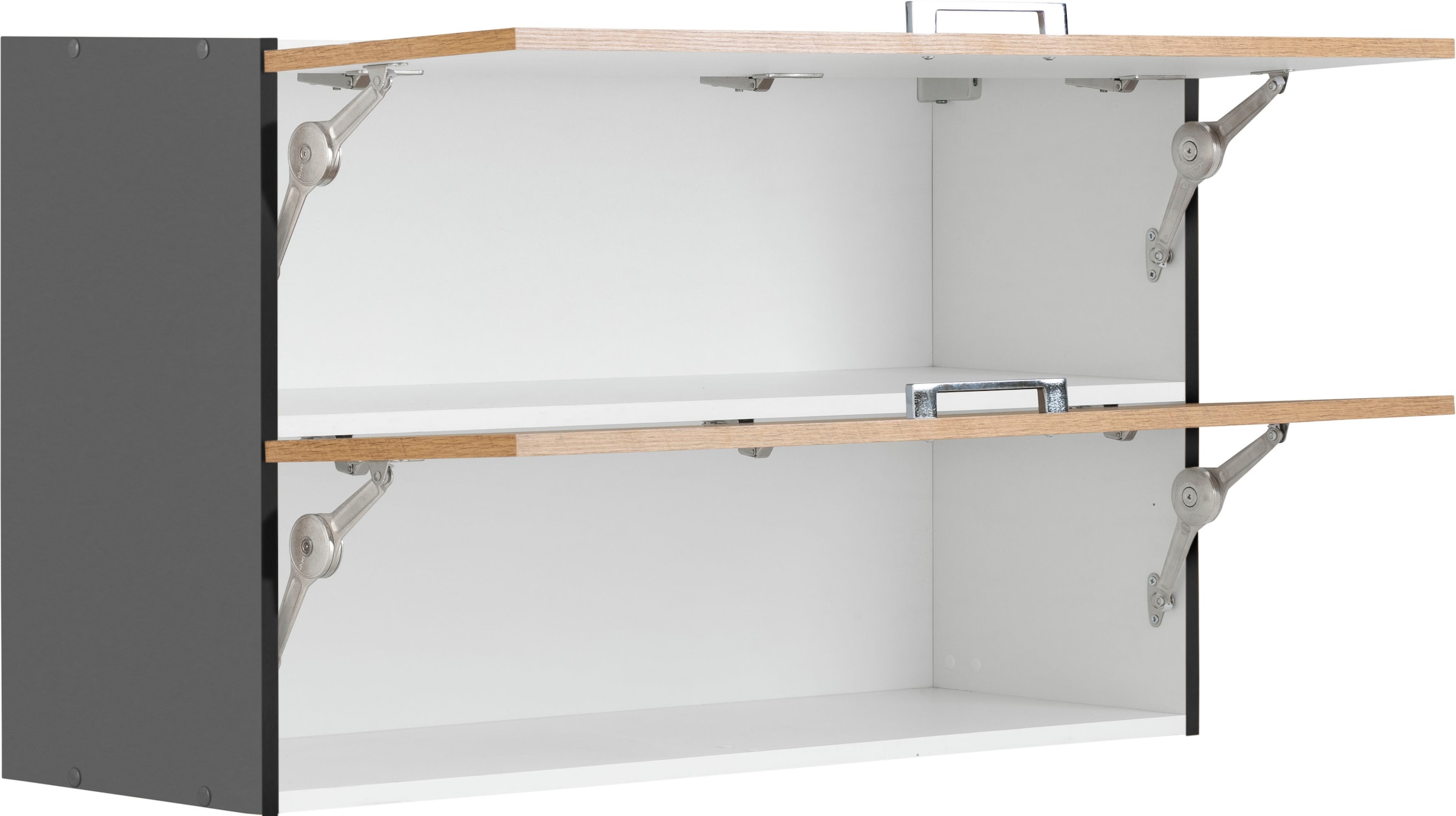 KOCHSTATION Klapphängeschrank »KS-Colmar« 100 cm, mit Metallgriff, für viel Stauraum