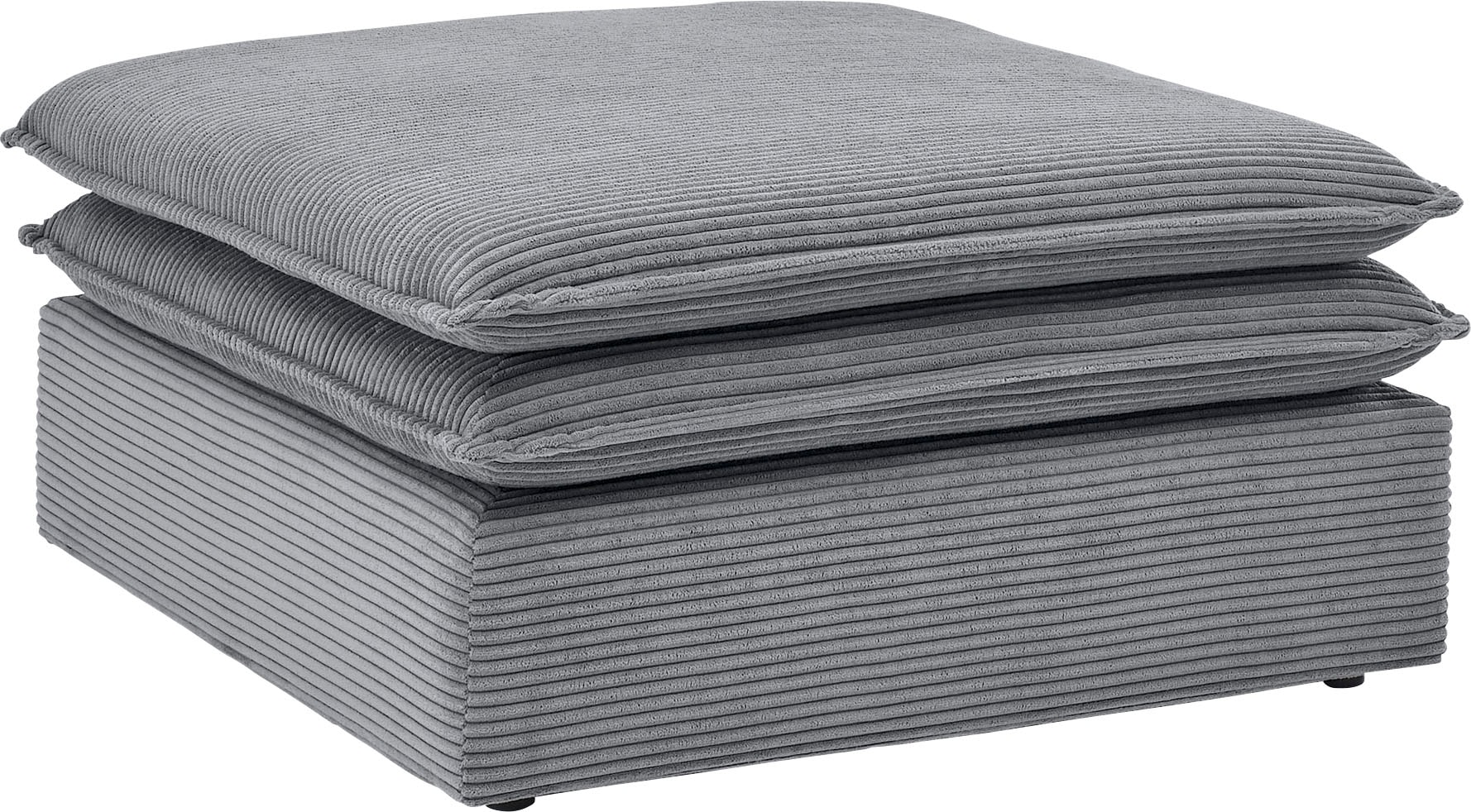 Places of Style Hocker »PIAGGE«, Hochwertiger Cord, passend zum Loveseat PIAGGE