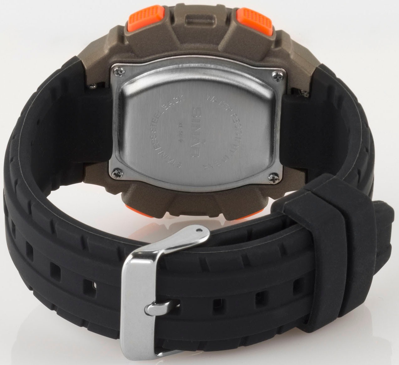 SINAR Chronograph »XE-56-9«, Armbanduhr, Quarzuhr, Herrenuhr, digital, Datum, Stoppfunktion