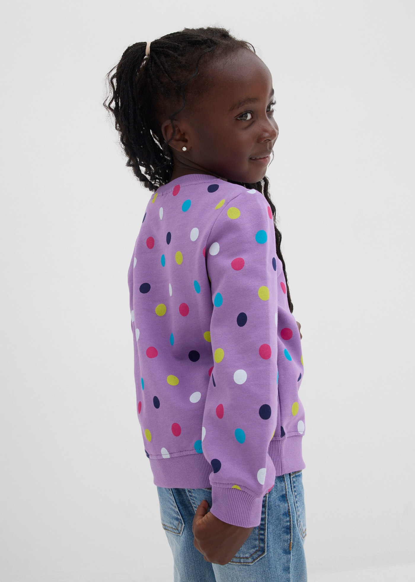 bonprix Sweatshirt »Sweatshirt aus reiner Baumwolle (2er Pack)«, 2 Stk. Regular Fit, Casual Stil, aus Baumwolle, strapazierfähig
