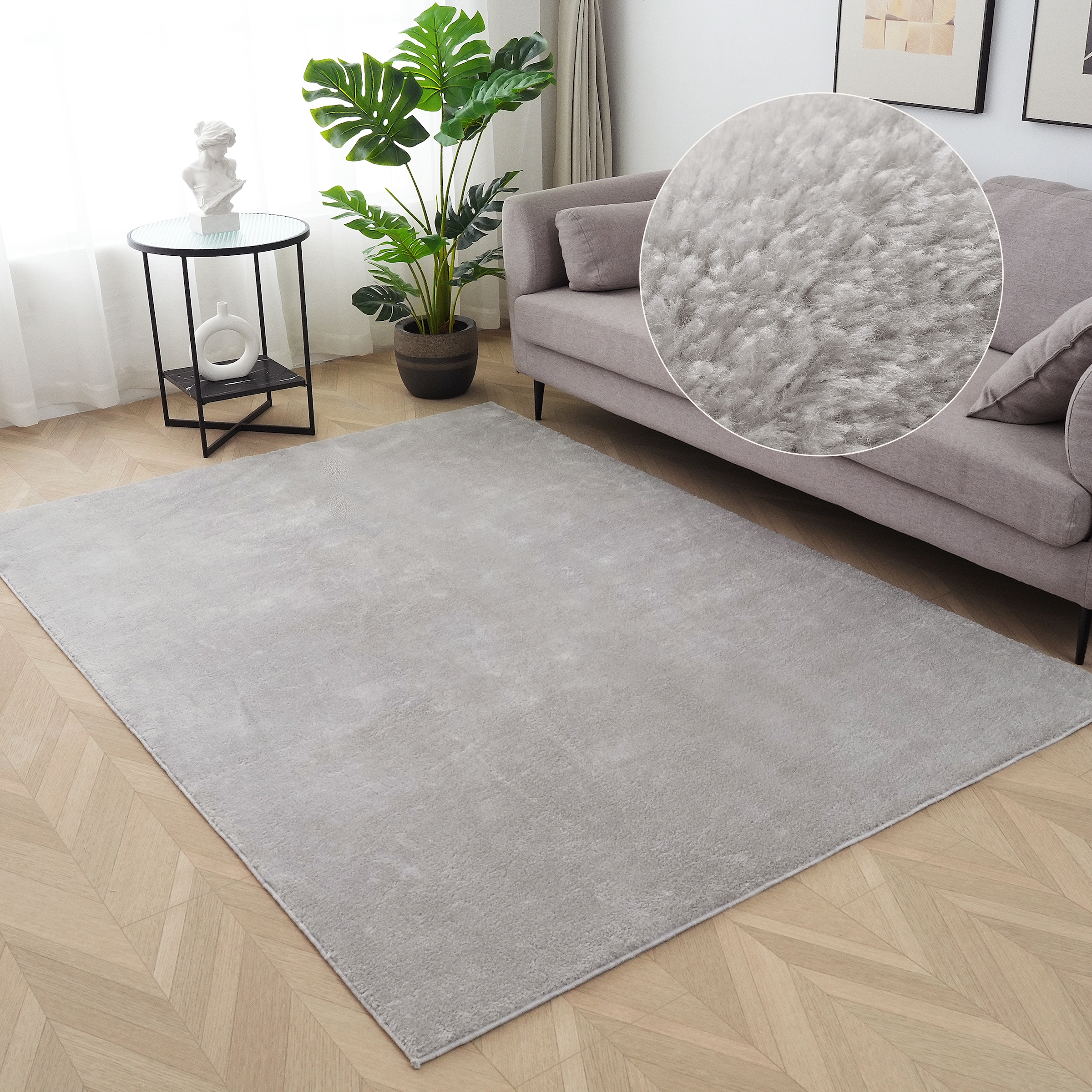 OTTO home Teppich »Cali, in Standard- und Premium-Qualität, 13 mm oder 16 mm Höhe« rechteckig Uni-Farben, kuschelig, & weich, waschbar, Wohnzimmer, Schlafzimmer