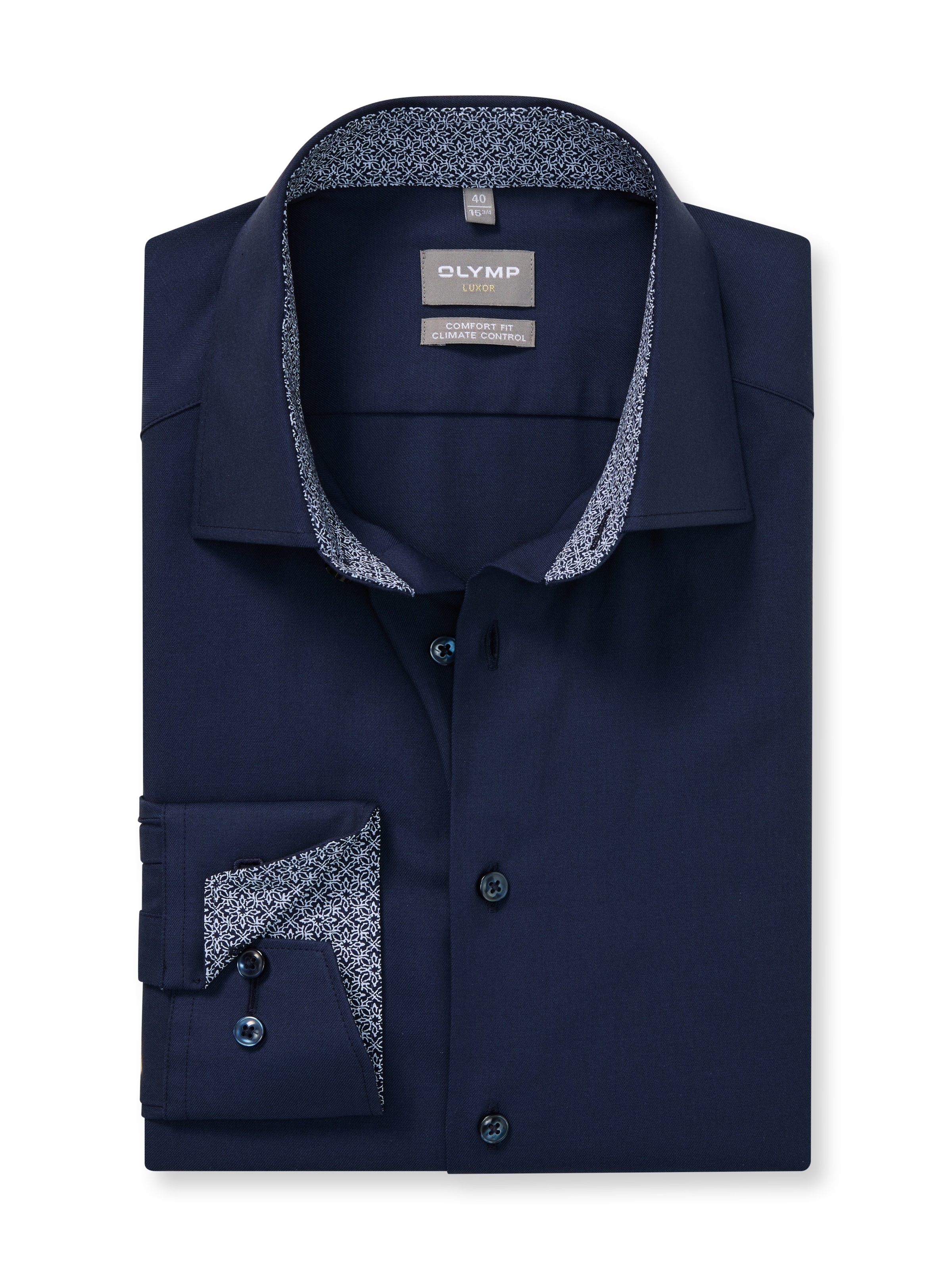 OLYMP Langarmhemd »24/7 - Luxor comfort fit« Climate Control, Businesshemd, New-Kentkragen, comfort fit