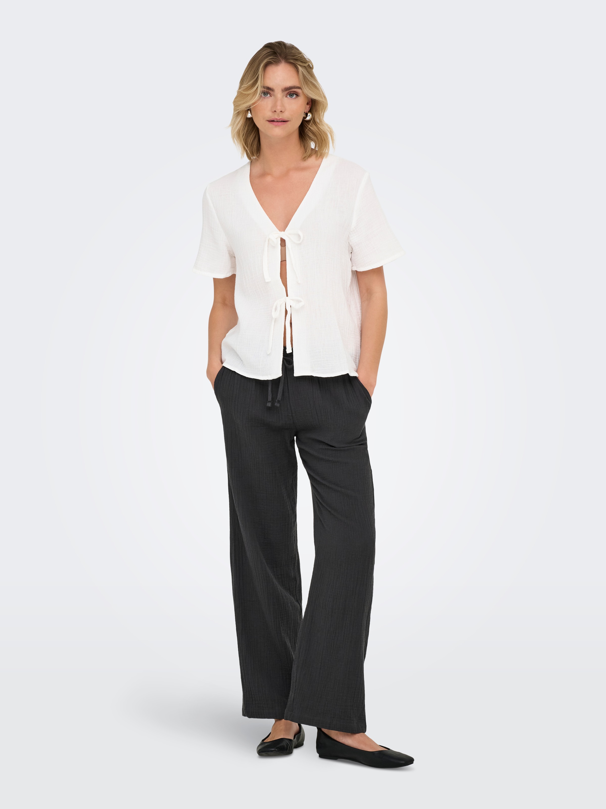 JDY Schlupfhose »JDYTHEIS LIFE WIDE PANT WVN NOOS«, aus Musselin
