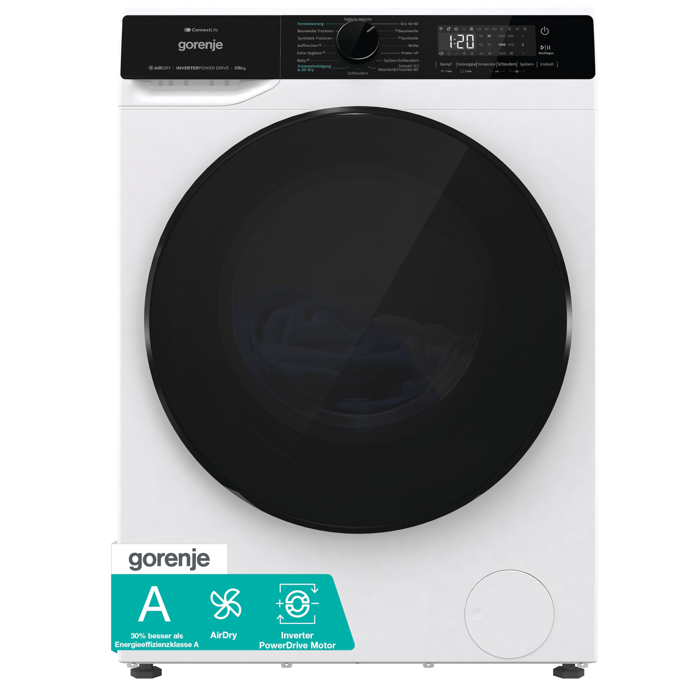 GORENJE Waschtrockner »WD2PA854ADW/DE«, Energieklasse A-30%