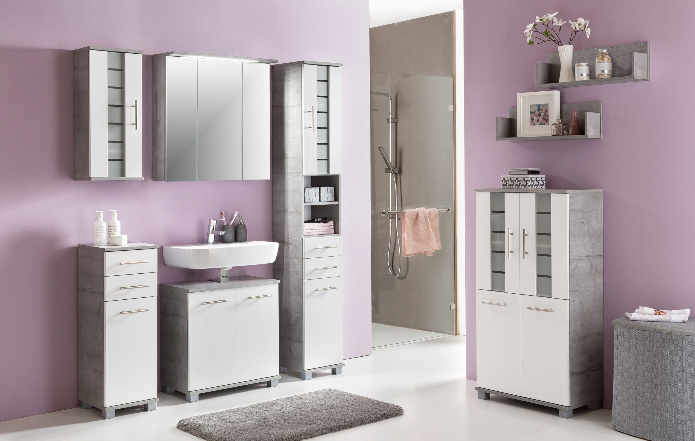 Schildmeyer Spiegelschrank »Profil 16, Spiegelschrank, Made in Germany, B: 70 cm« Solide Verarbeitung - Dieses Produkt ist in Deutschland gefertigt