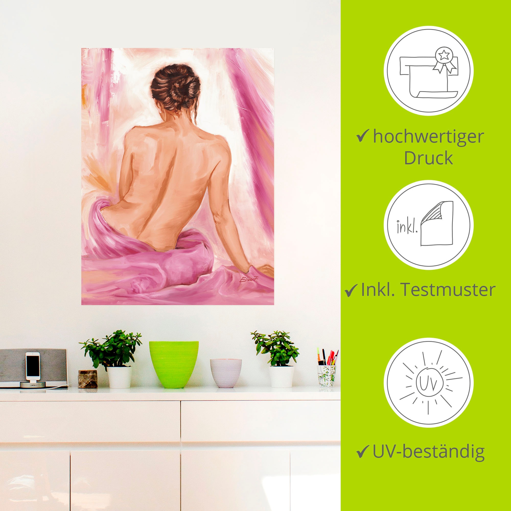 Artland Wandbild »Akt II«, Erotische Bilder, (1 St.), als Leinwandbild, Poster, Wandaufkleber in verschied. Größen