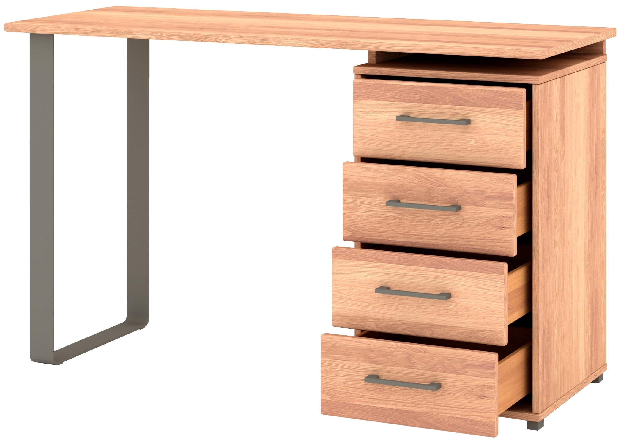Musterring Schminktisch »Sorrent, Frisiertisch, Schreibtisch, Kosmetiktisch, teilmassiv Eiche«, (mit Schubladen, beidseitig montierbar, 125x75x47 cm)