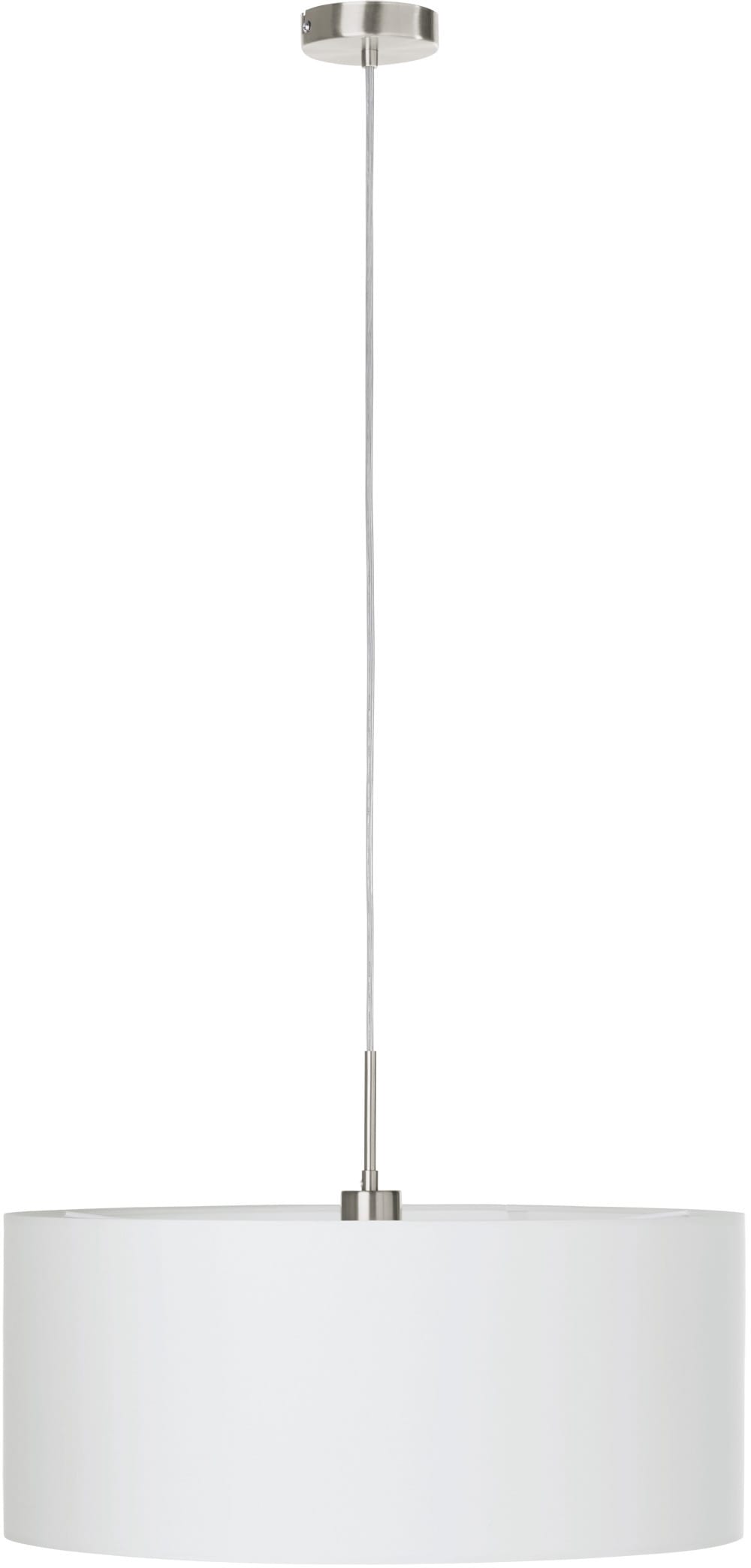EGLO Hängeleuchte »PASTERI«, 1 flammig-flammig, weiß / Ø53 x H110 cm / exkl.  1 x E27 (je max. 60W) / Lampe aus Stoff bei OTTO