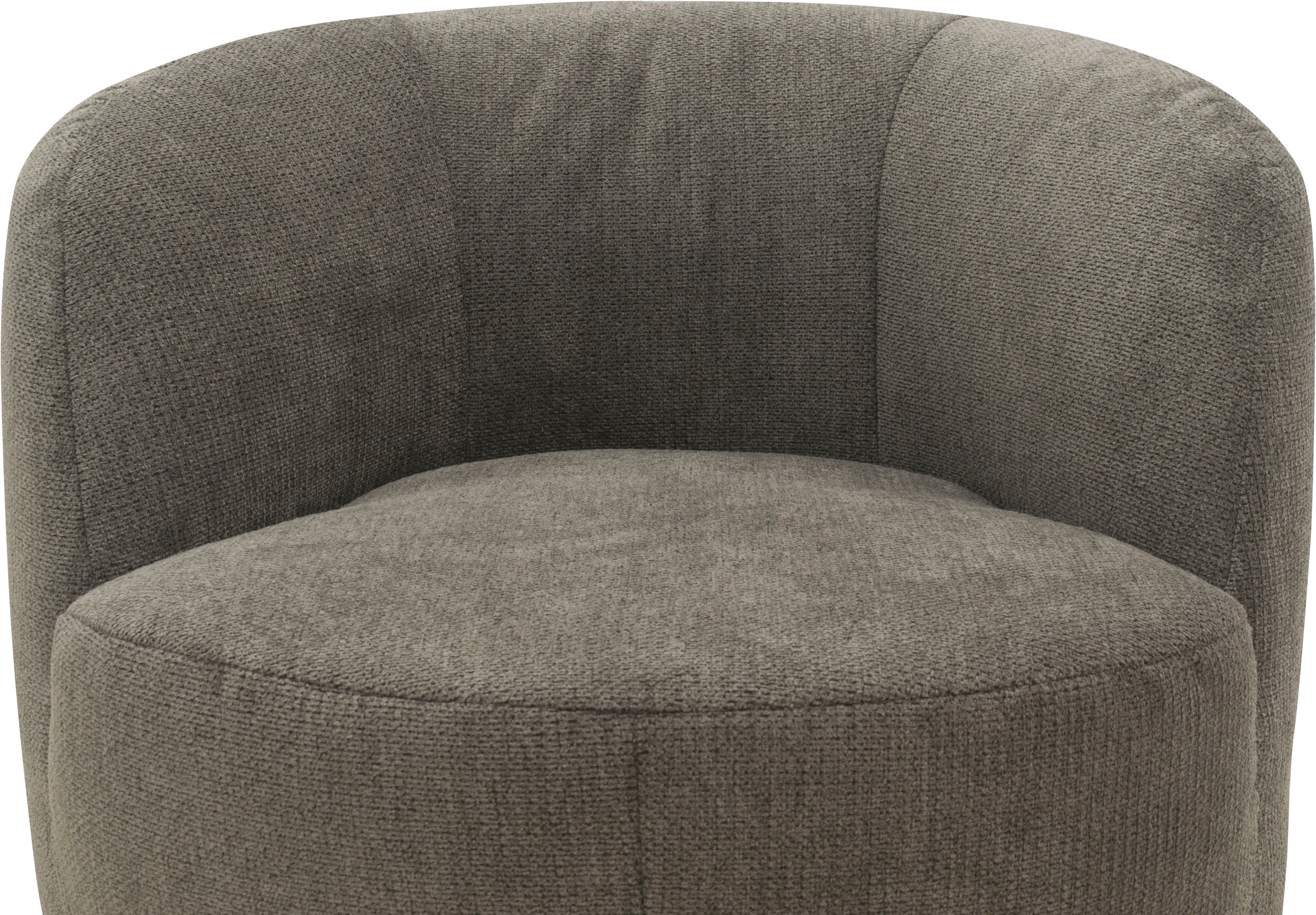 DOMO collection Sessel »Obidos moderner Loungesessel«, Struktur weich, schlammfarben
