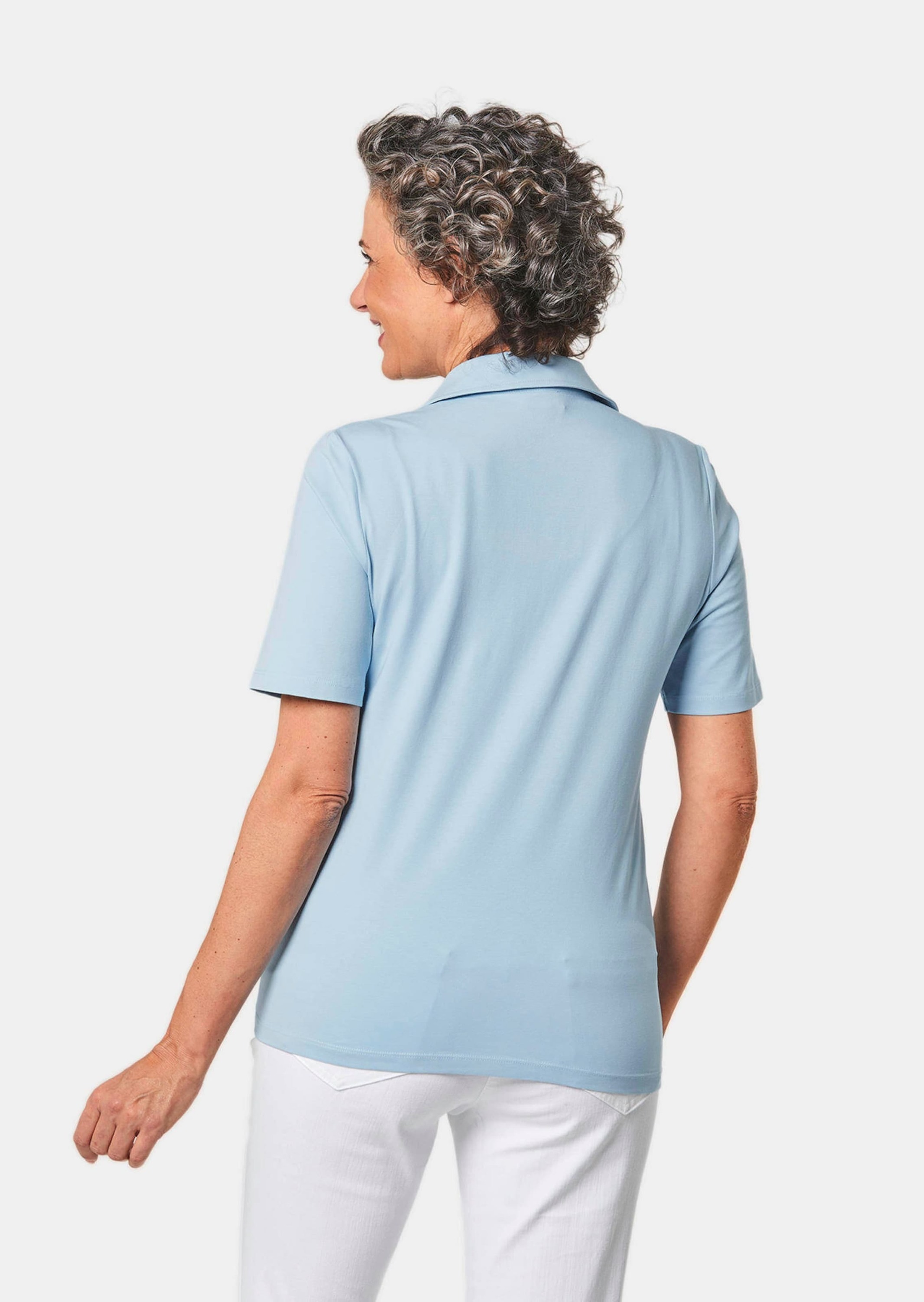 GOLDNER Poloshirt »Kurzgröße Stretchbequemes Poloshirt«
