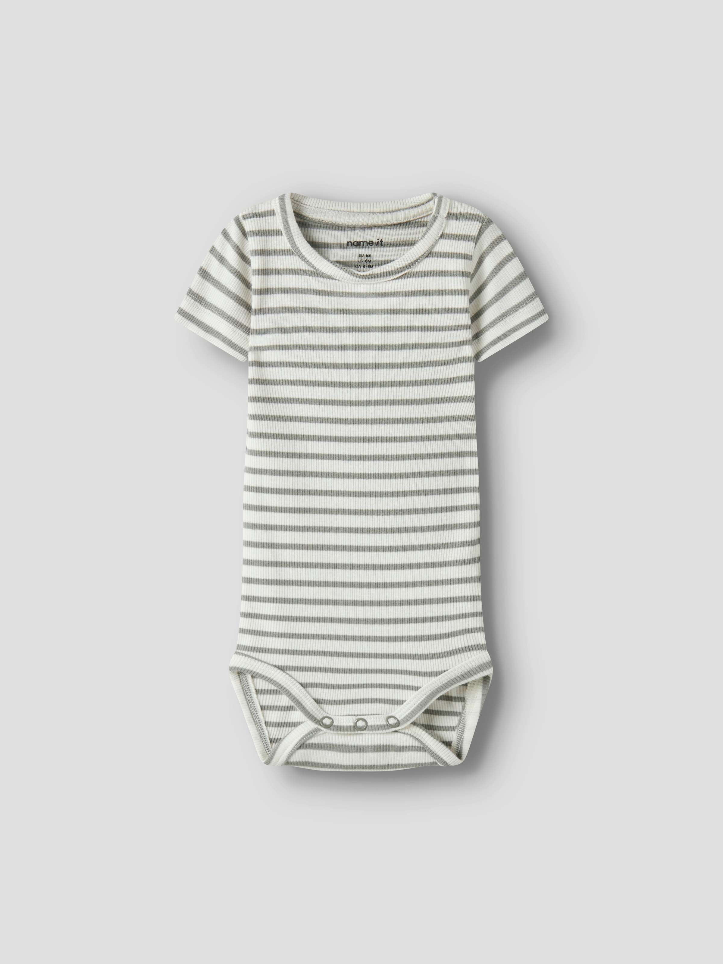 Name It Kurzarmbody »NBNBANI SS BODY NOOS« Baumwollmischung, Jersey Rippqualität