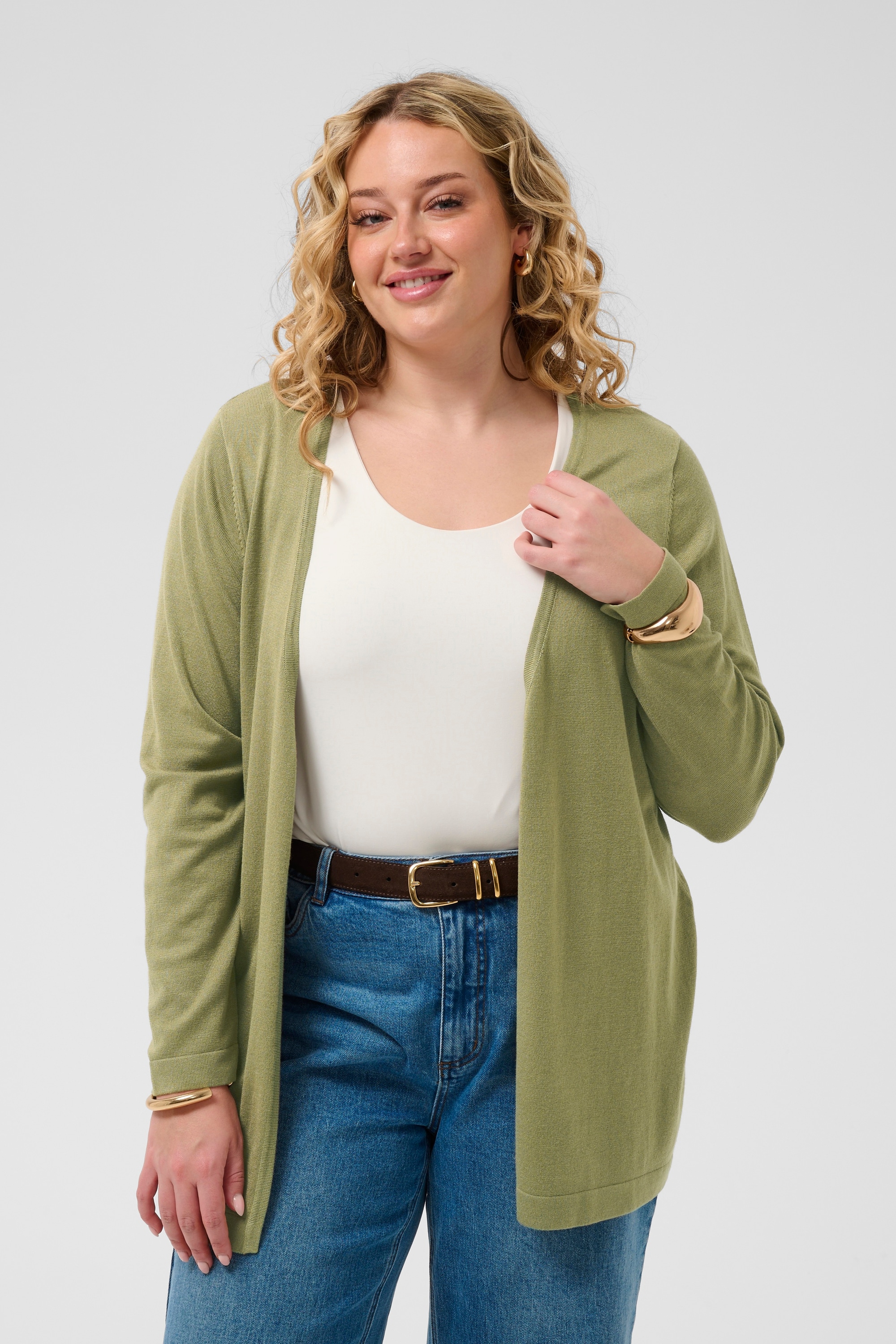 KAFFE Curve Strickjacke »Damen Strickjacke KCfarsia«