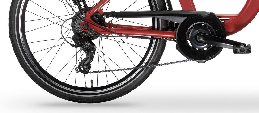 MBM »Elektro-Citybike RHEA  24 Zoll, red«