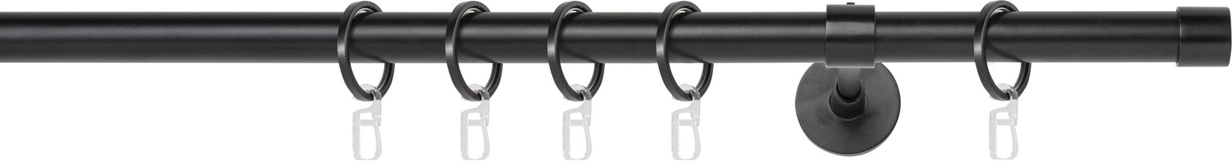 mydeco Gardinenstange »20mm Cap Wandträger 14 cm«, 1 läufig-läufig, Fixmaß