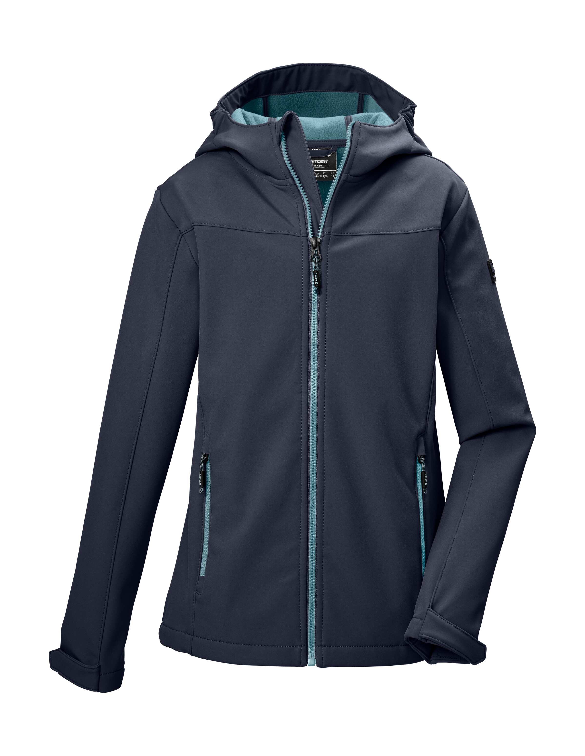 Killtec Softshelljacke »KOS 483 GRLS SFTSHLL JCKT« Winddichte Mädchen Softshelljacke, 10.000 mm wasserabweisend