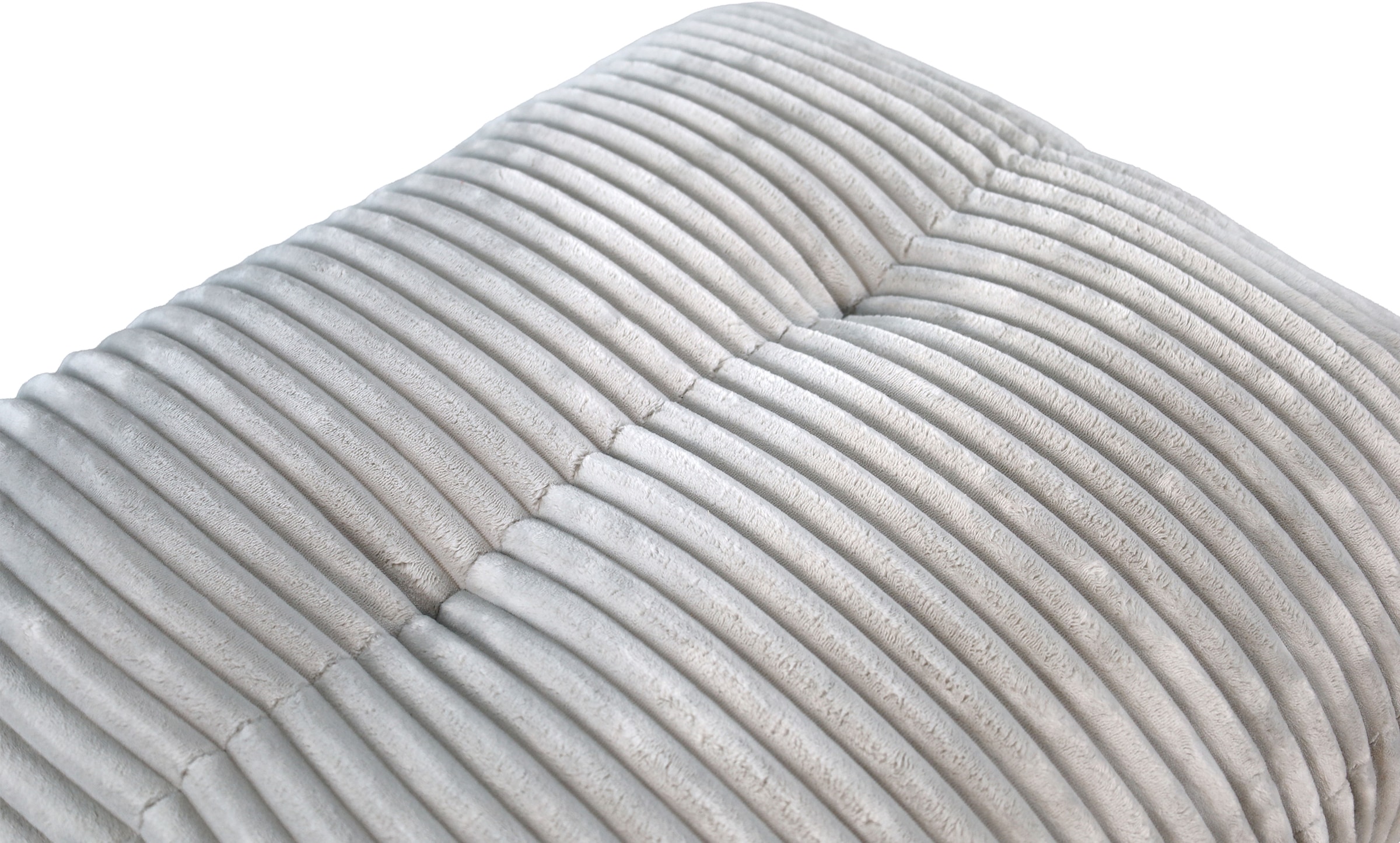 TRENDMANUFAKTUR Hocker »Be Fluffy: Weicher Breitcord Bezugsstoff, perfekte Ergänzung zur Serie« Polsterhocker mit softem Sitzkomfort, moderner breiter Kedernaht