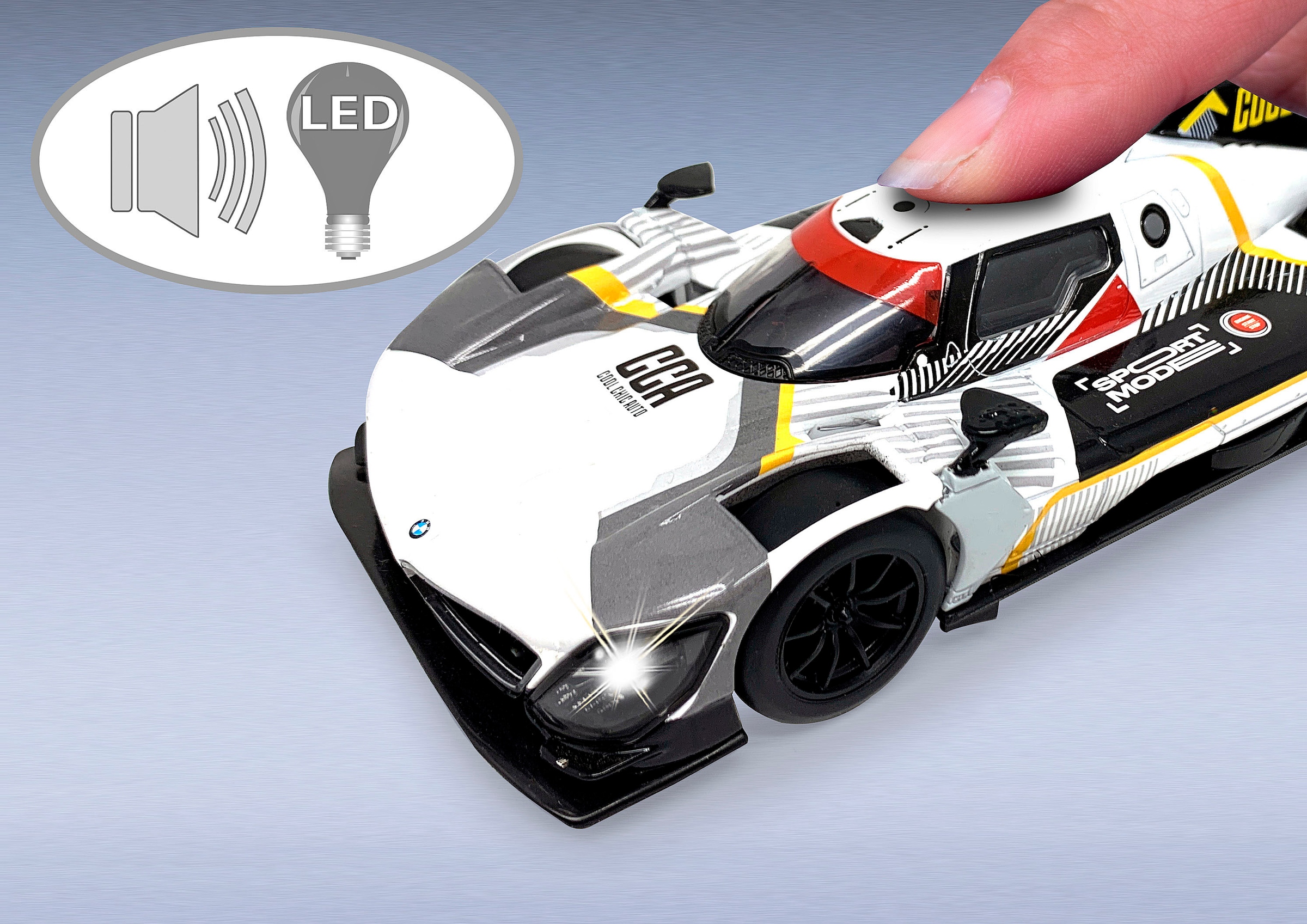 Jamara Spielzeug-Auto »Diecast, BMW M Hybrid V8 inklusive Batterien« LED Licht; Maßstab 1:24