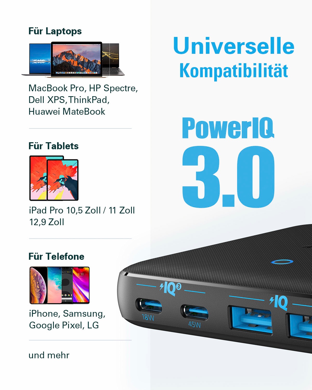 Anker Smartphone-Ladegerät »Powerport Atom III Slim«