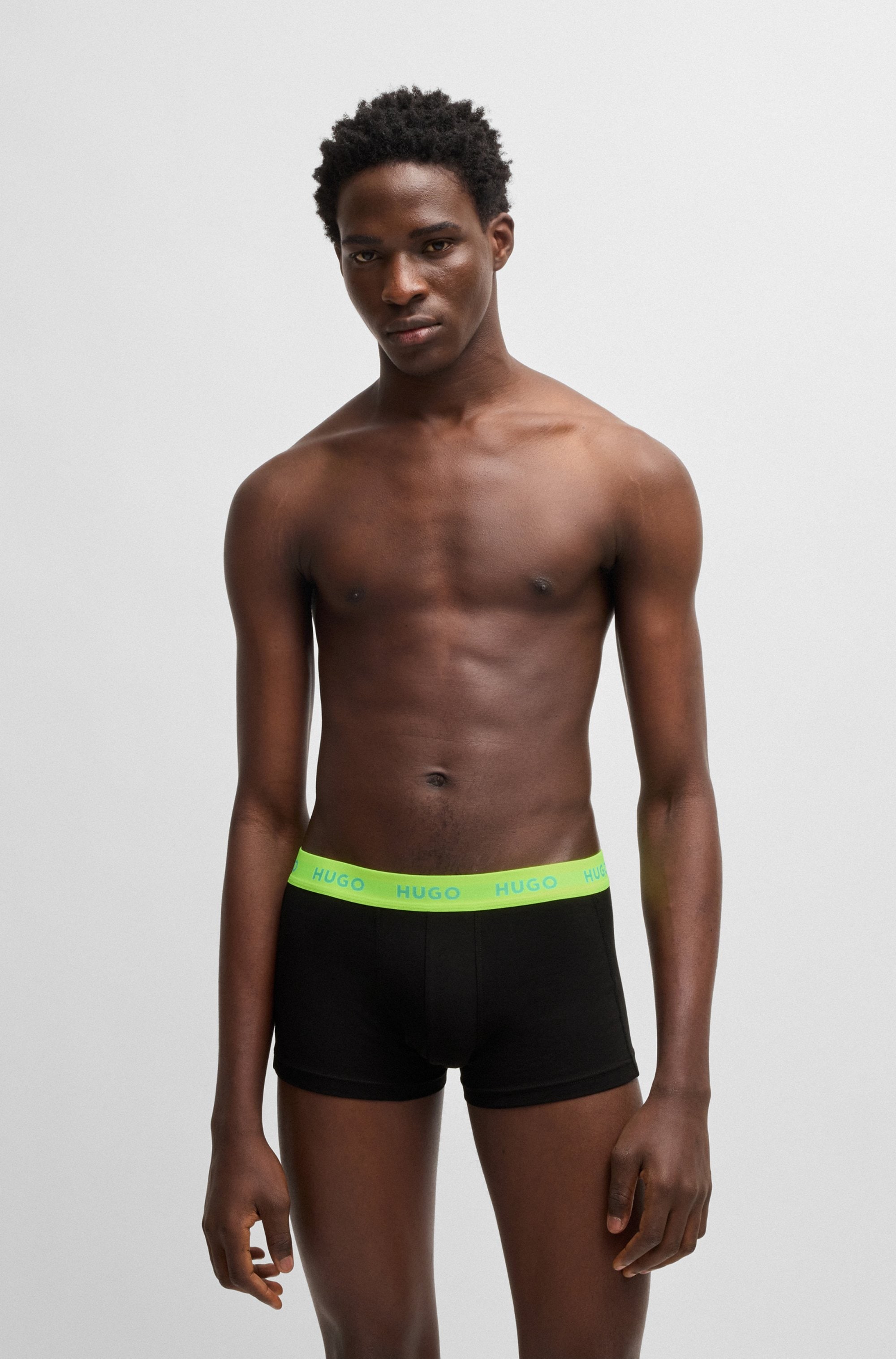 HUGO Underwear Trunk »TRUNK TRIPLET PACK«, (Packung, 3 St.), mit Logoschriftzug auf dem Bund