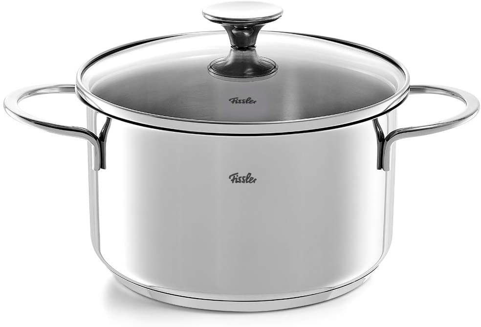 Fissler Topf-Set »Copenhagen« Set, Bratentopf 20 cm, je 1 Kochtopf 16/20/24 cm, Stielkasserolle 16 cm, 9 Stk. tlg. Edelstahl 18/10