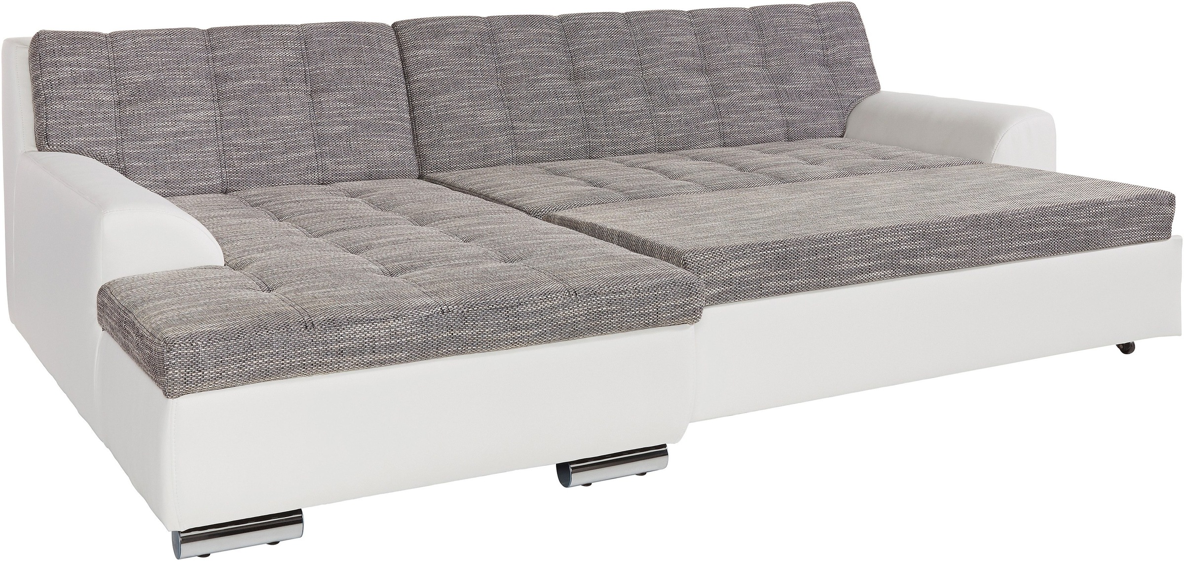DOMO collection Ecksofa Treviso, wahlweise mit Bettfunktion, incl. Zierkissen