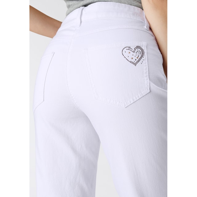 MAC Gerade Jeans »Melanie-Heart«, Dekorative Nieten auf der hinteren Tasche  bei OTTOversand