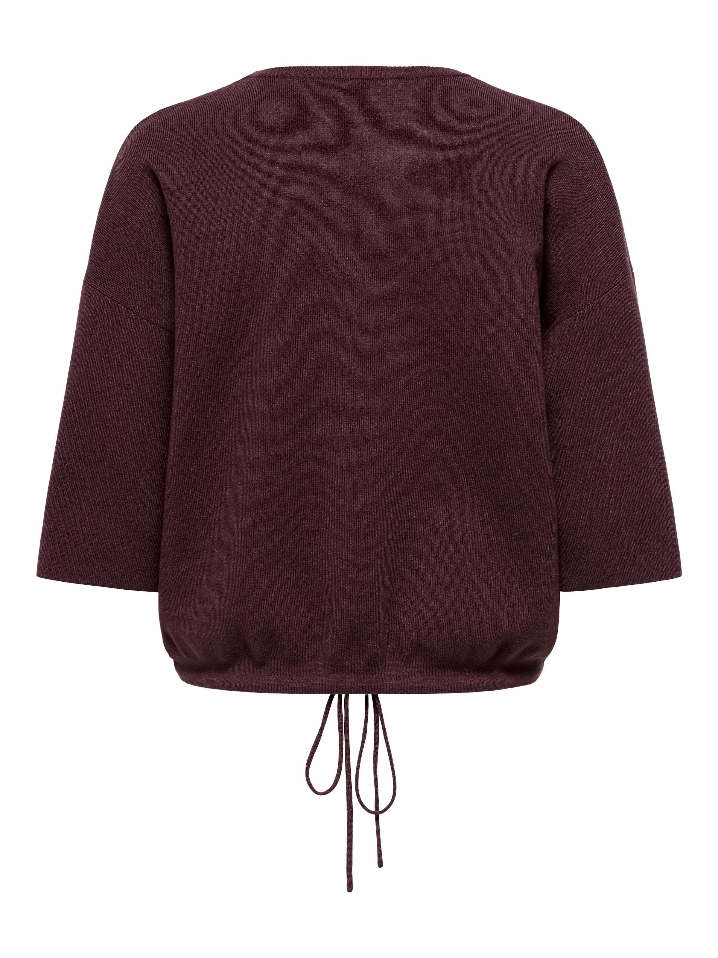 ONLY Kurzarmpullover »ONLSITERI SS LOOSE TIE O-NECK TOP CC KNT«